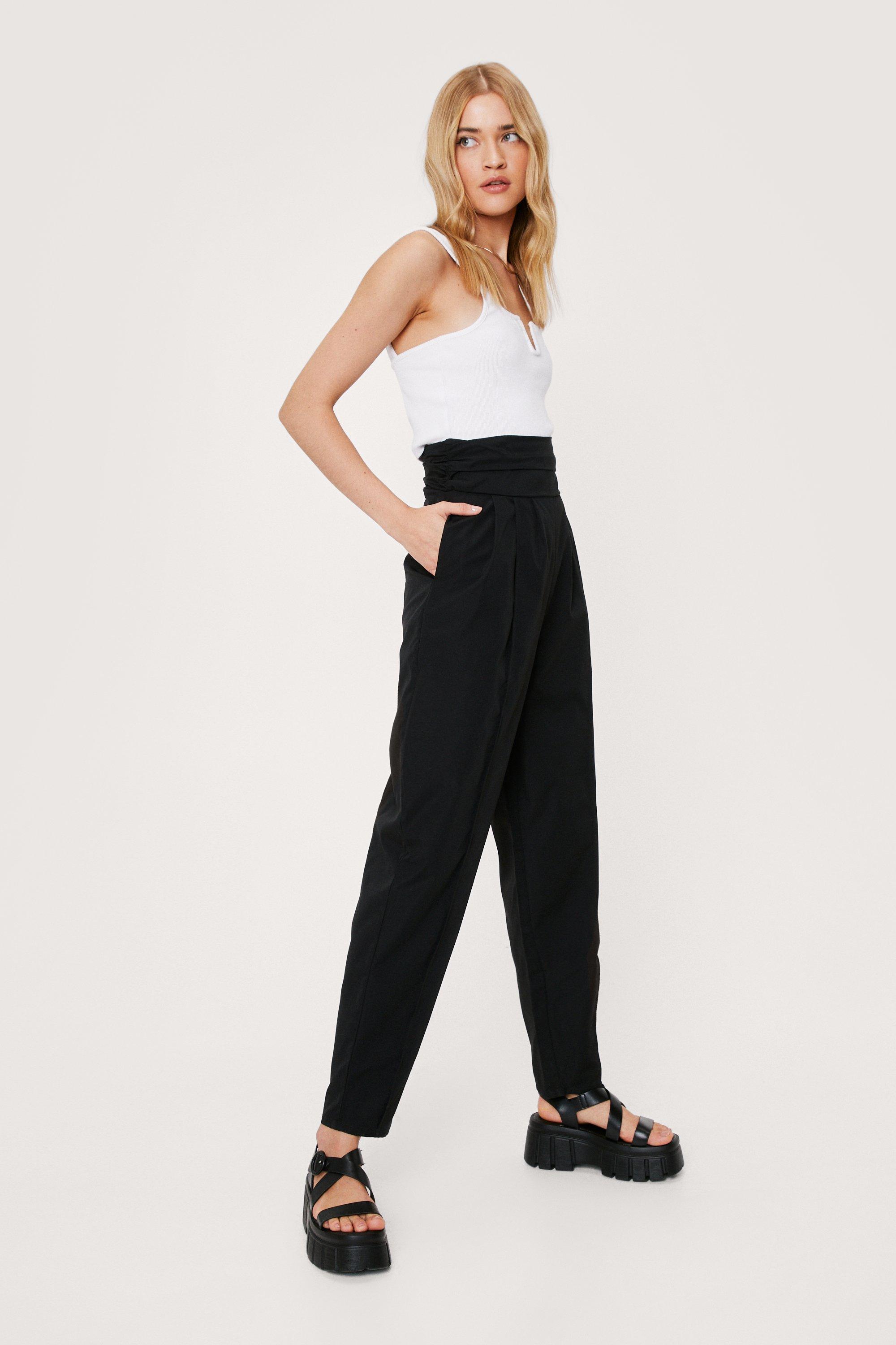 High Waisted Tapered Pants