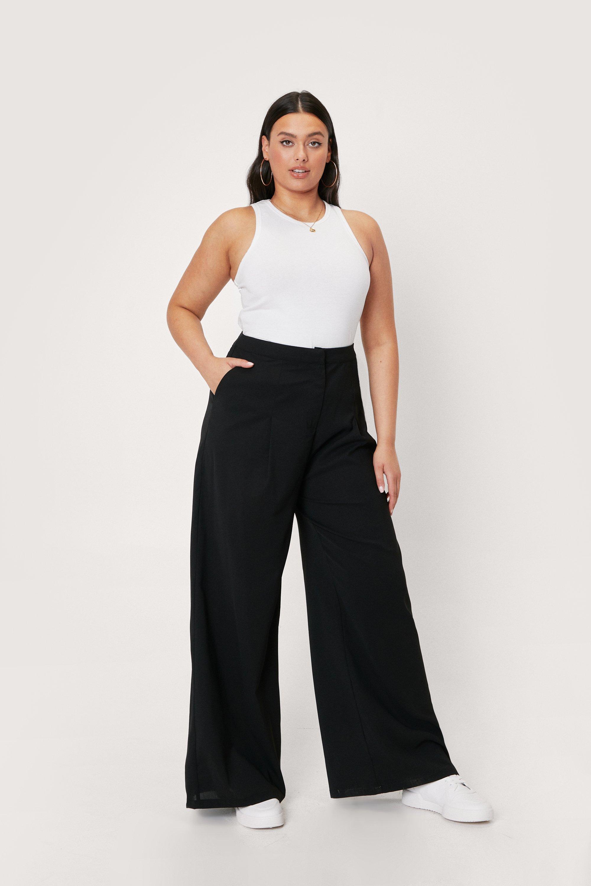 size 28 wide leg trousers