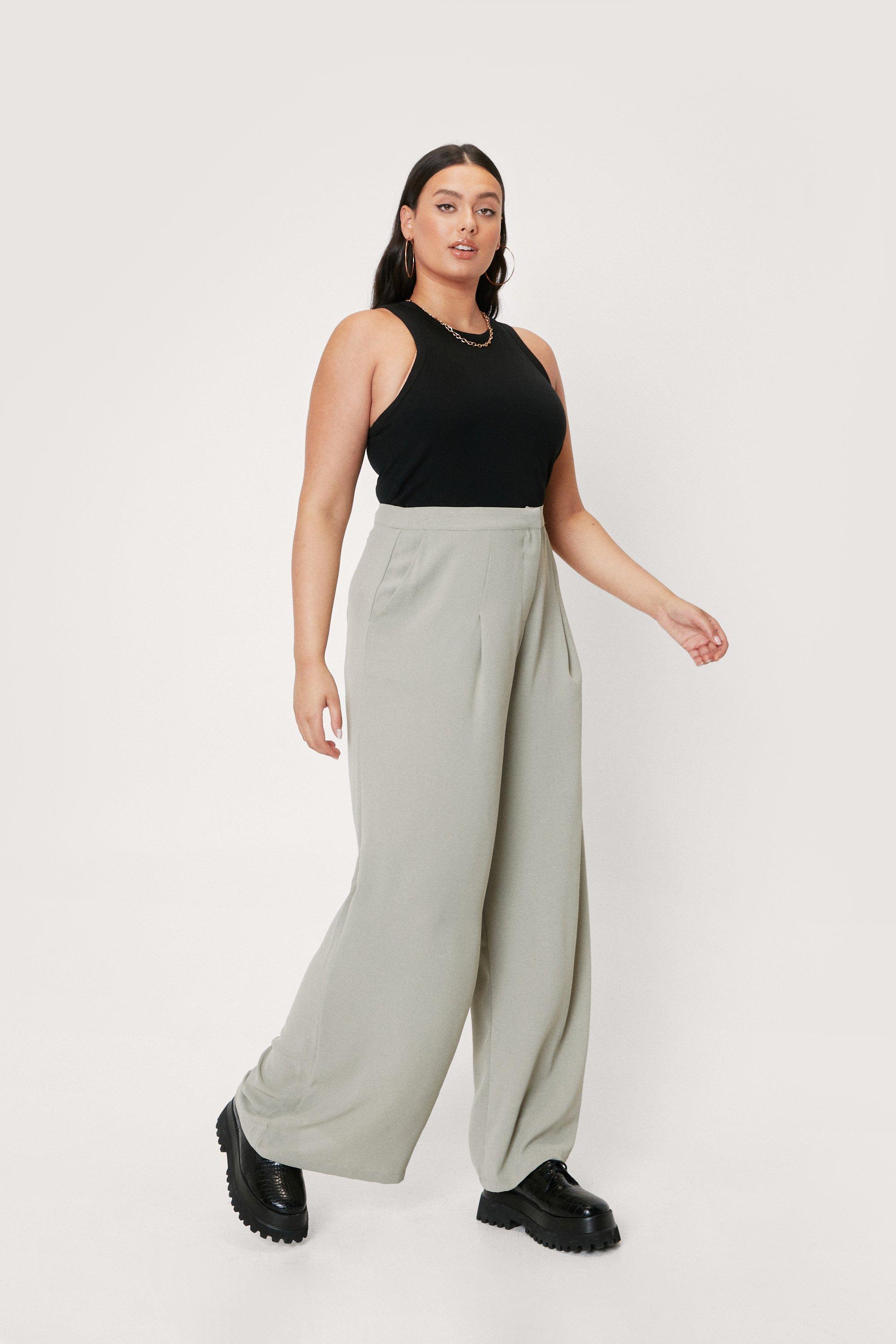 Plus size on sale high waisted pants