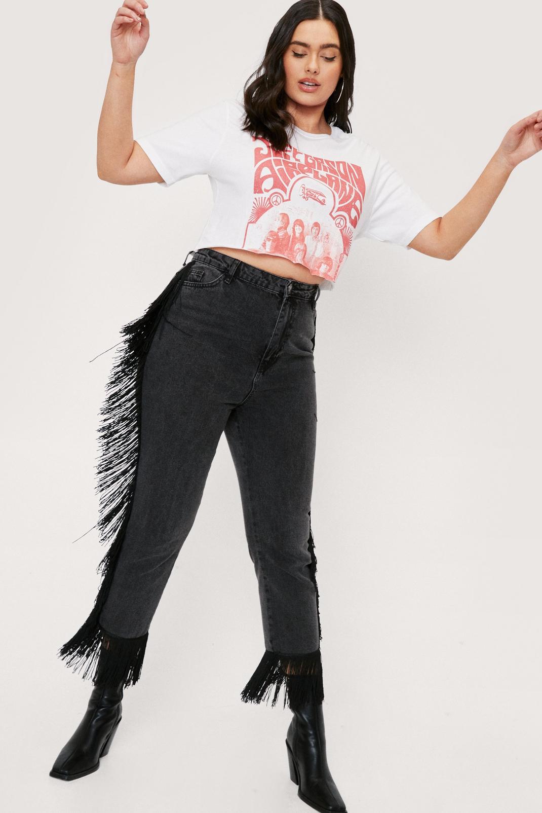 cykel inch skyde Plus Size Fringe Detail Straight Leg Jeans | Nasty Gal