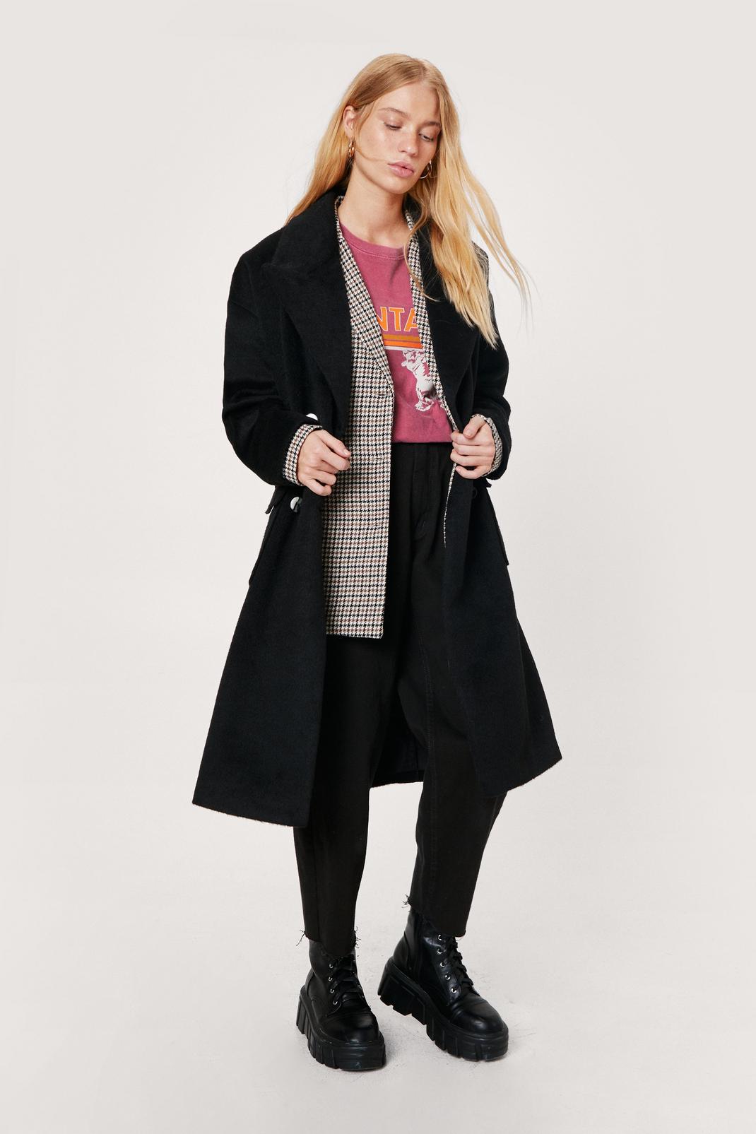 105 Petite Double Breasted Wool Look Coat image number 1
