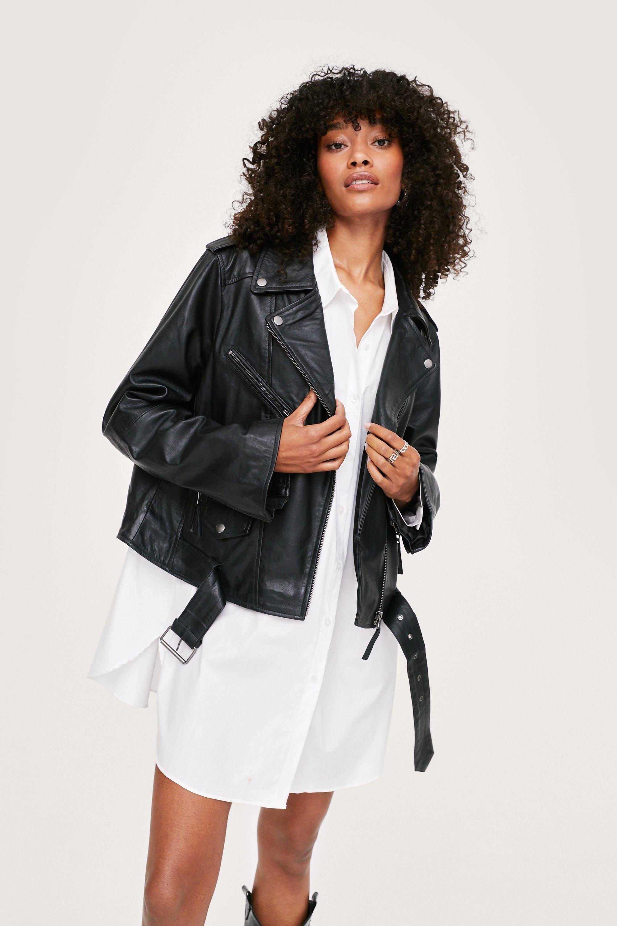 Nasty gal store leather jacket