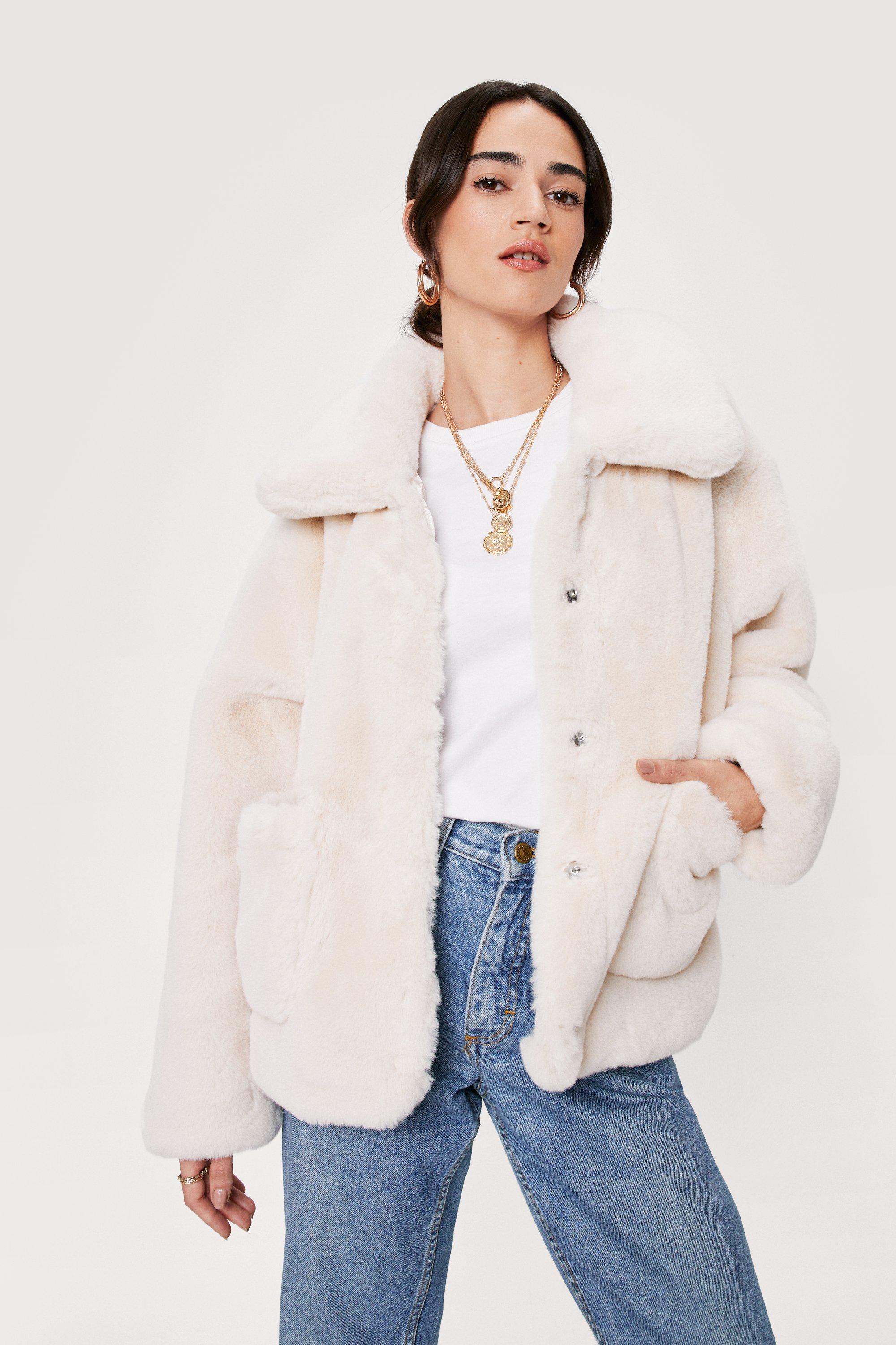 faux fur coat petite