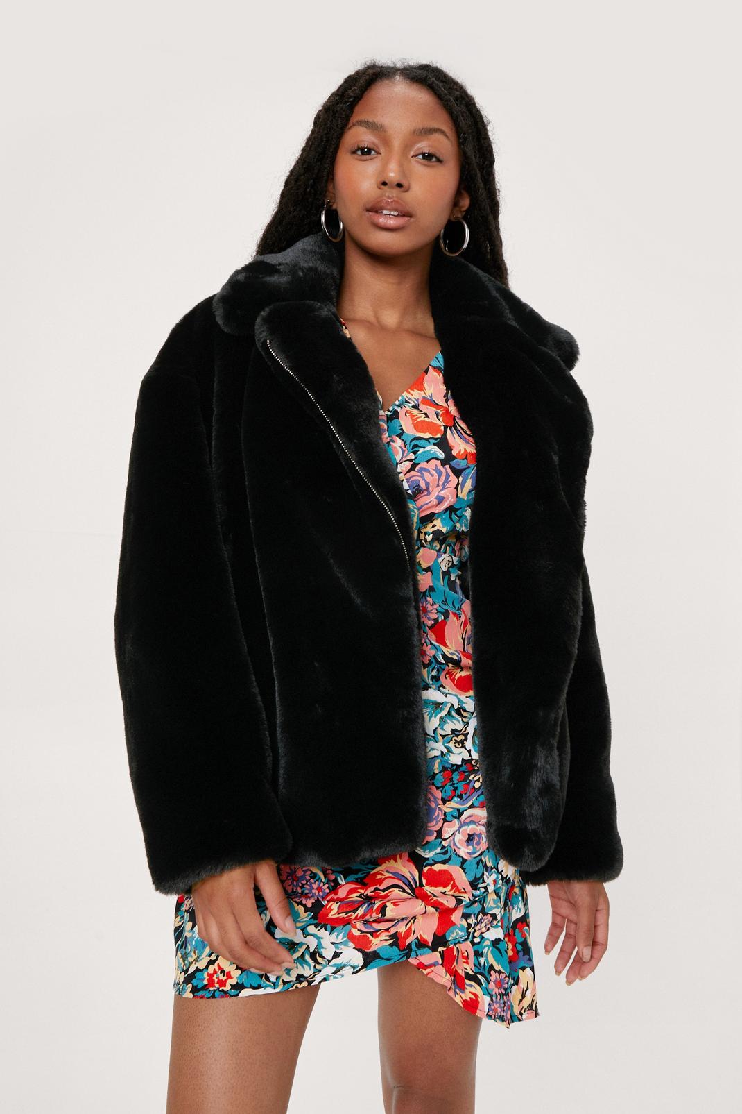 I.N.C. International Concepts Petite Cropped Faux-Fur Jacket, Created for  Macy's - Macy's