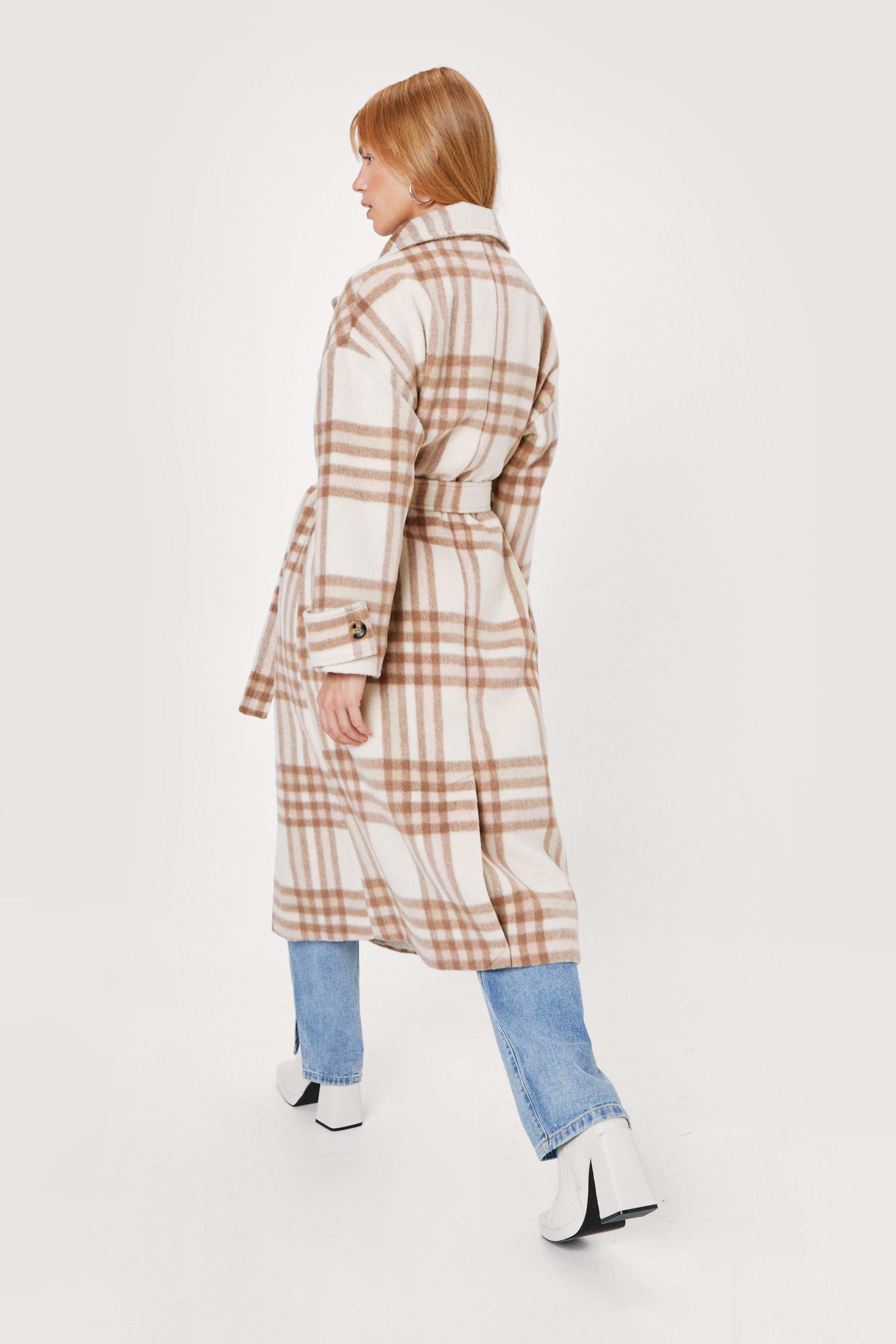 Plaid hot sale petite coat