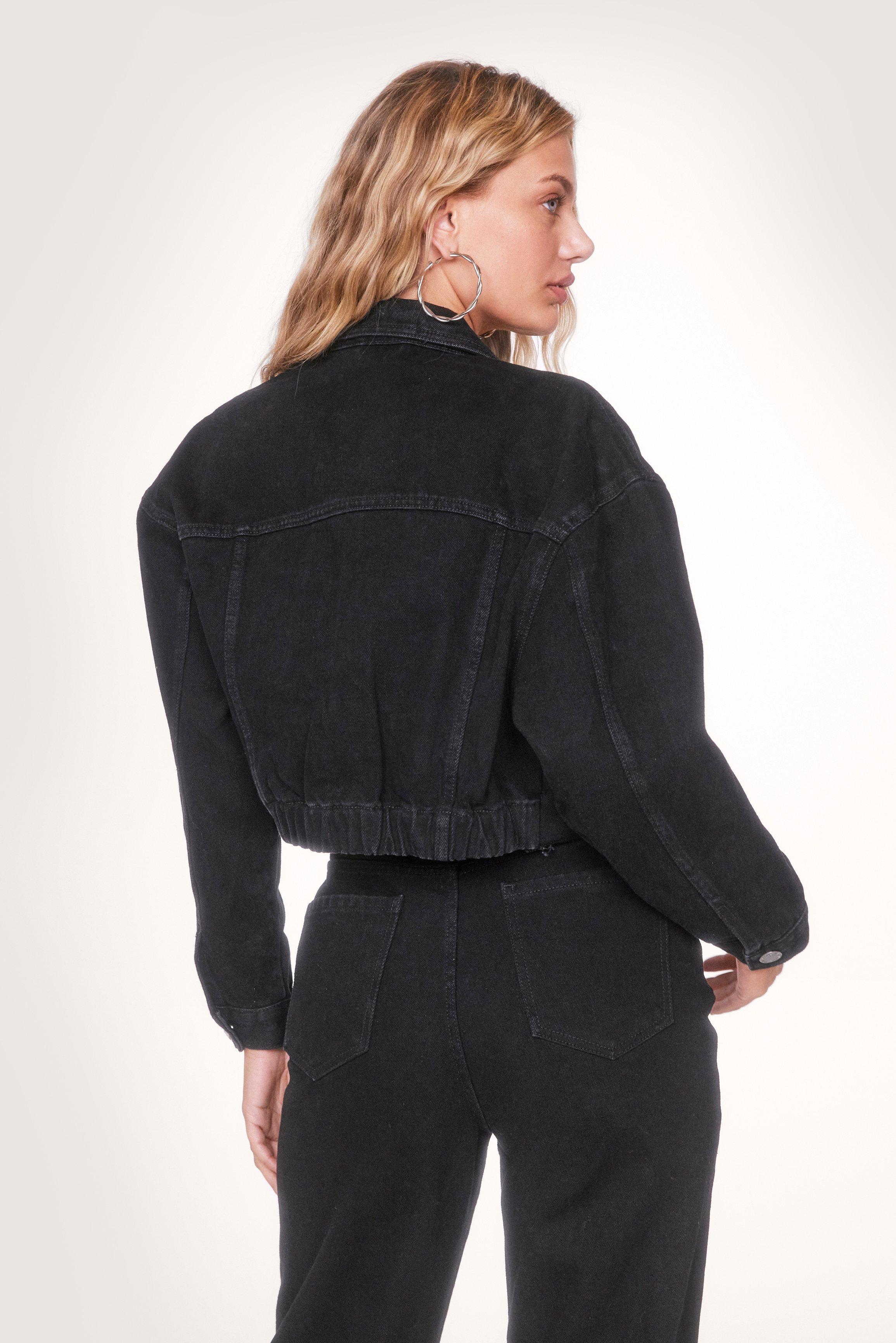 Organic Denim Cropped Denim Jacket