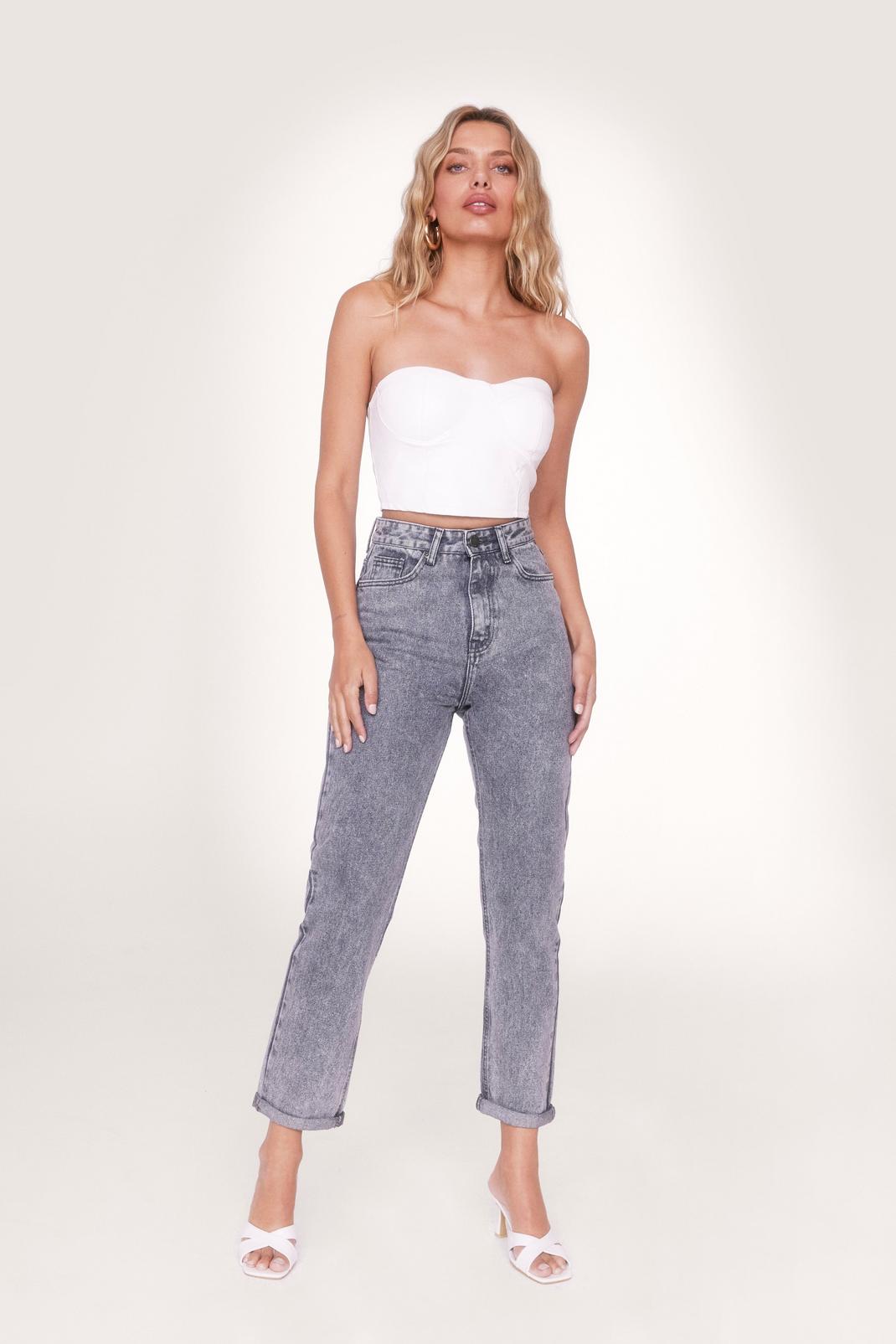 131 Organic Cotton Slim Fit Mom Jeans image number 2