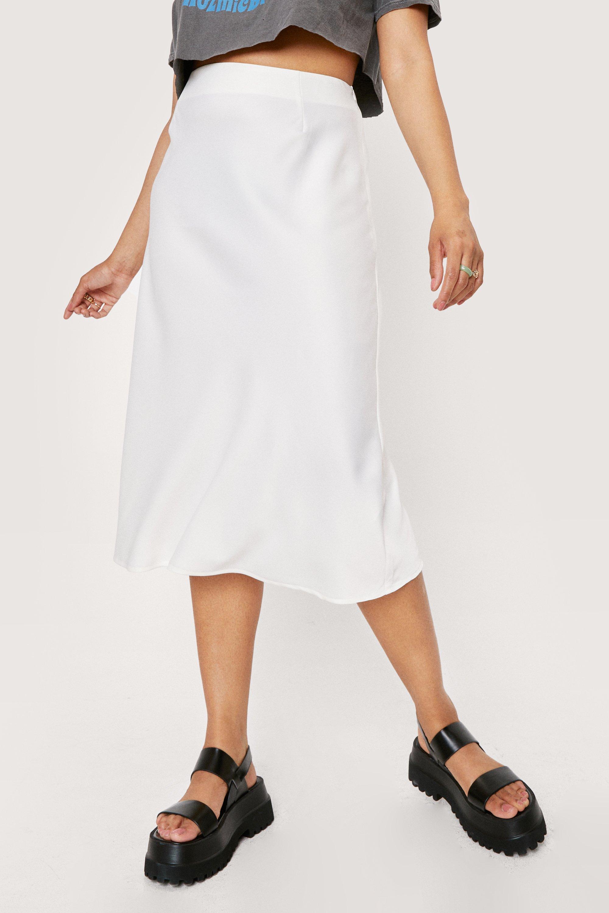 White midi shop skirt xxl