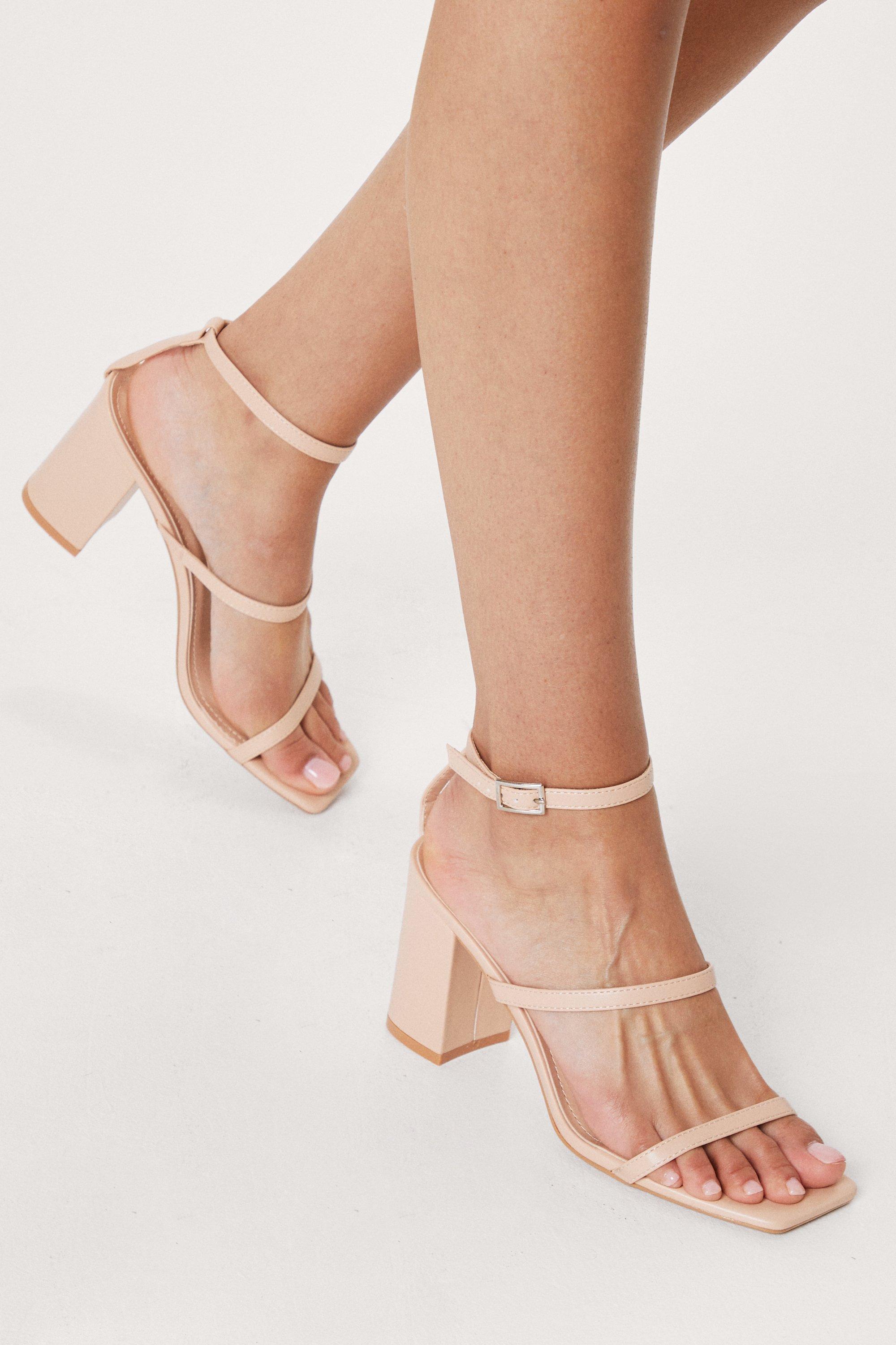 Thin block heel outlet sandal