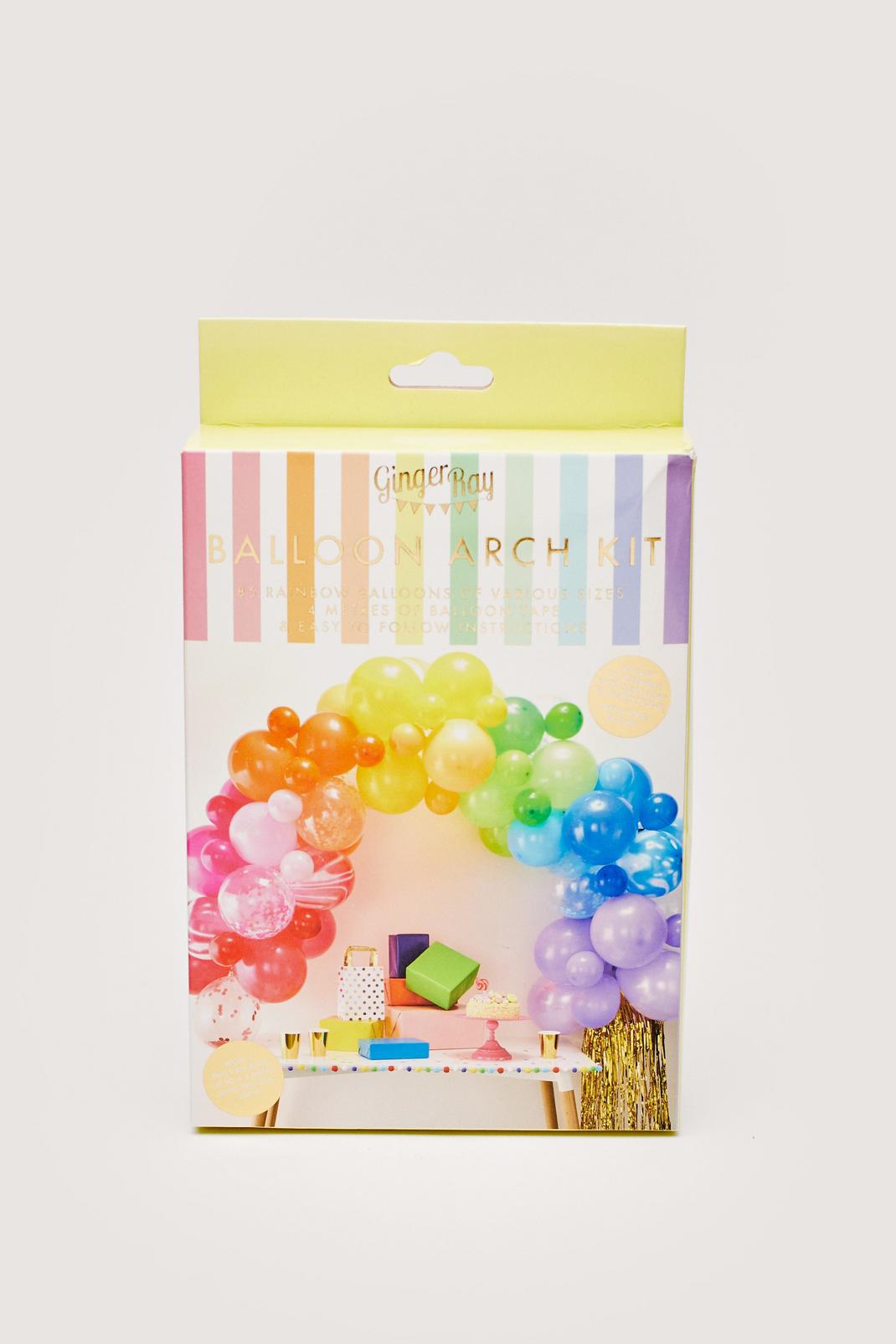 Multi Ginger Ray Rainbow Balloon Arch Kit image number 1