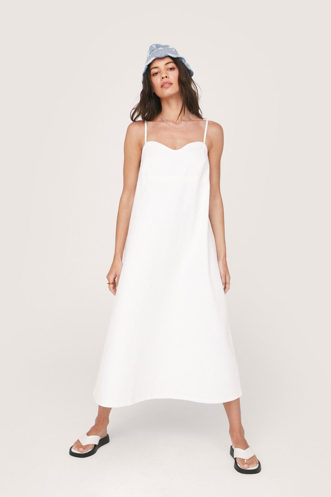 173 Organic Cotton Denim Maxi Dress image number 2