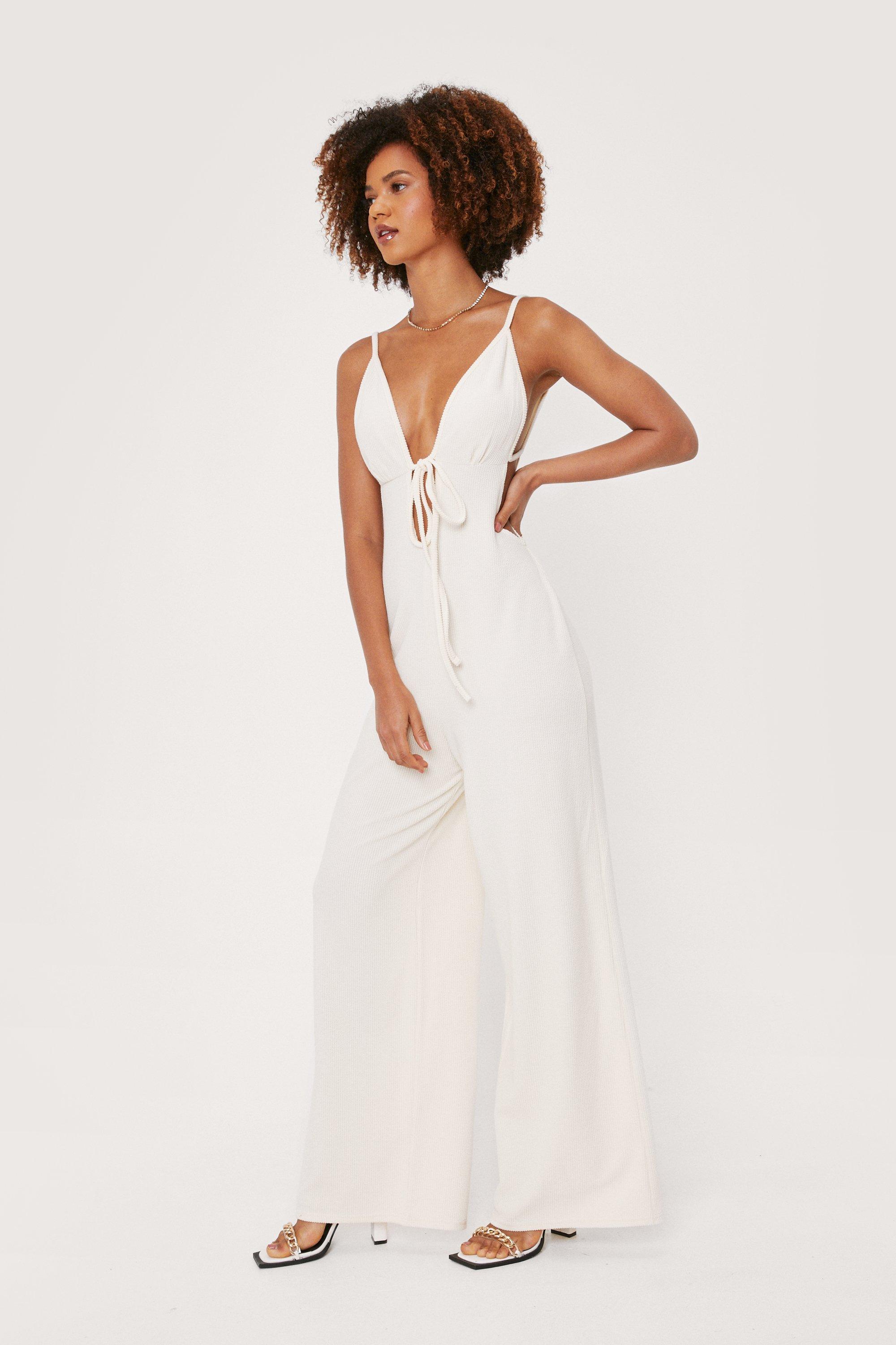 Nasty gal hot sale white jumpsuit