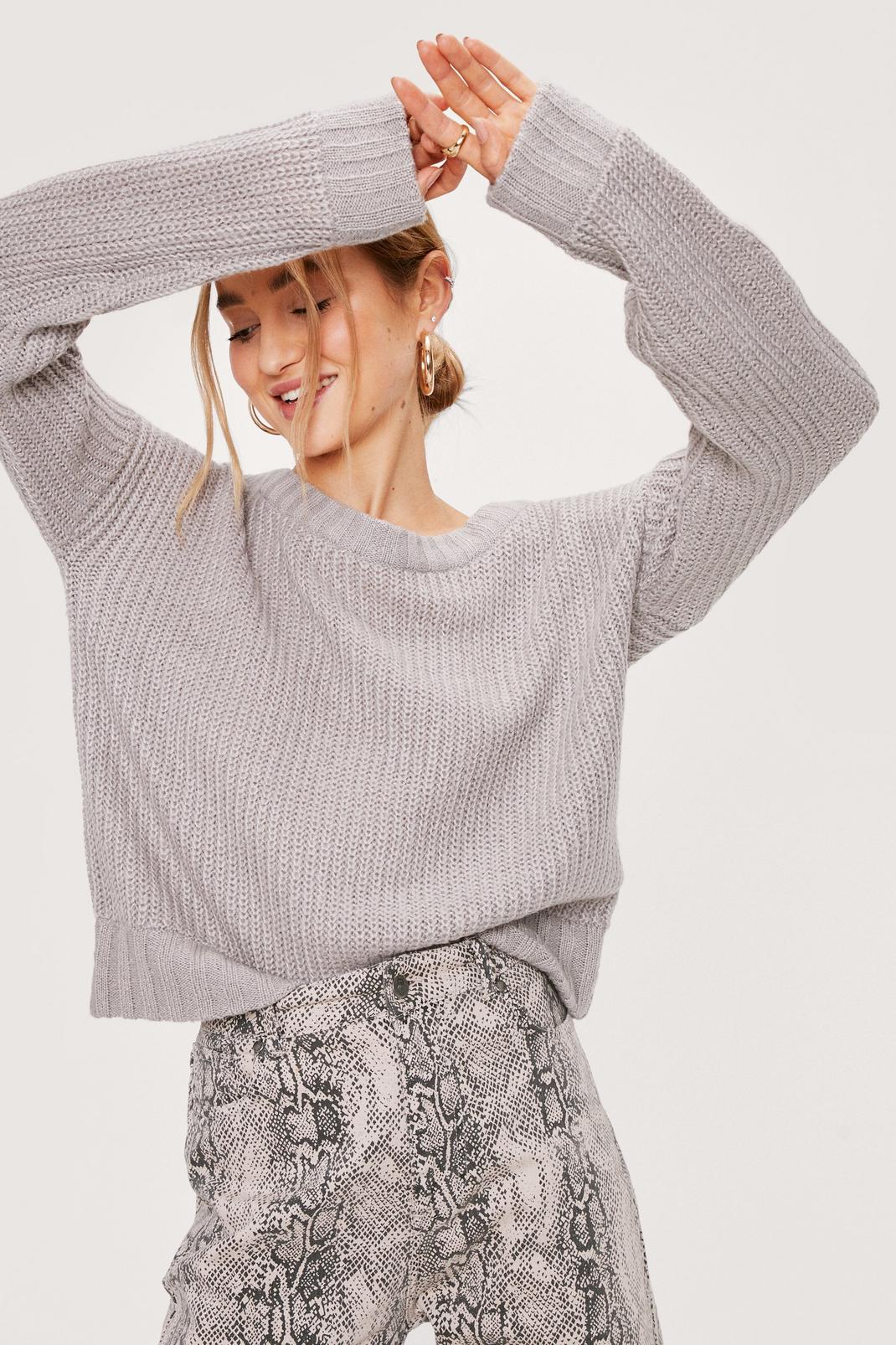 131 Off the Shoulder Relaxed Soft Knit Sweater image number 2
