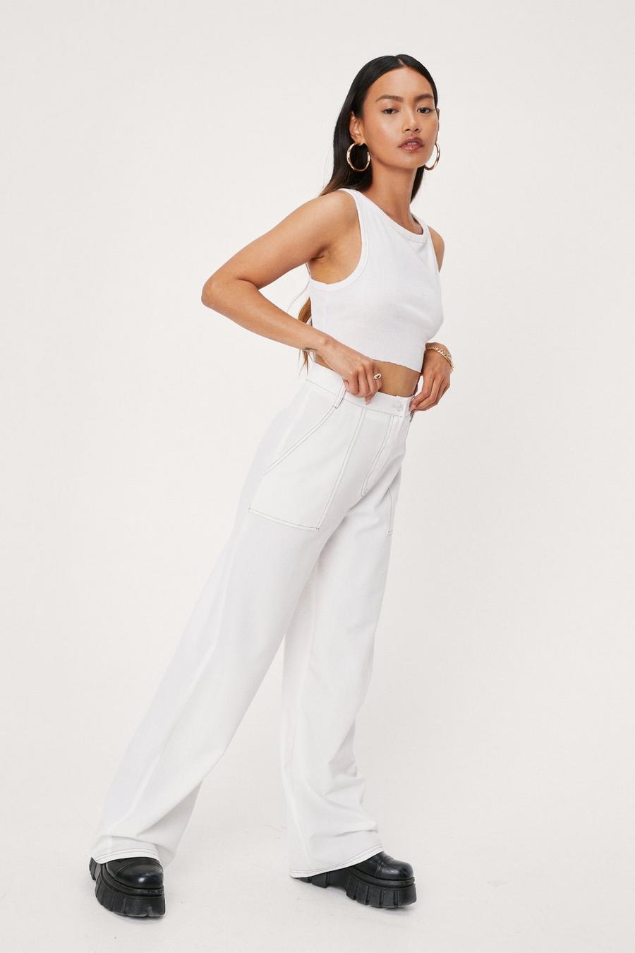 petite wide leg trousers m&s