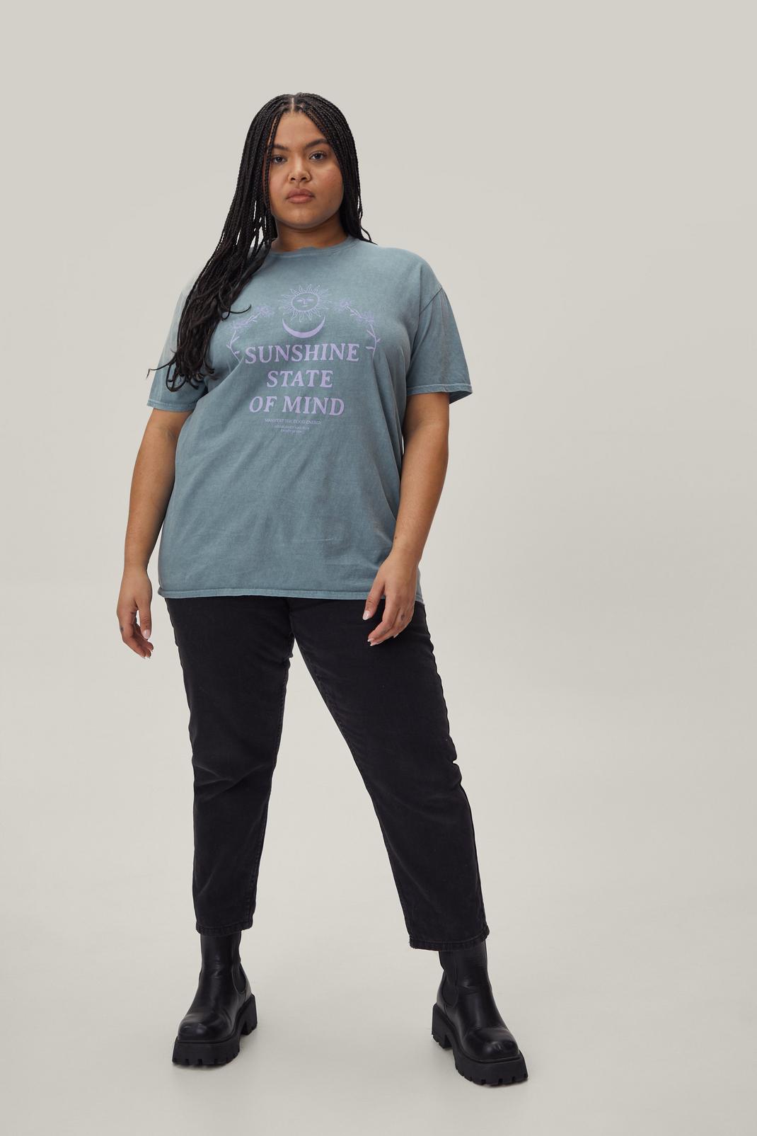 168 Plus Size Sunshine State of Mind Graphic T-Shirt image number 2