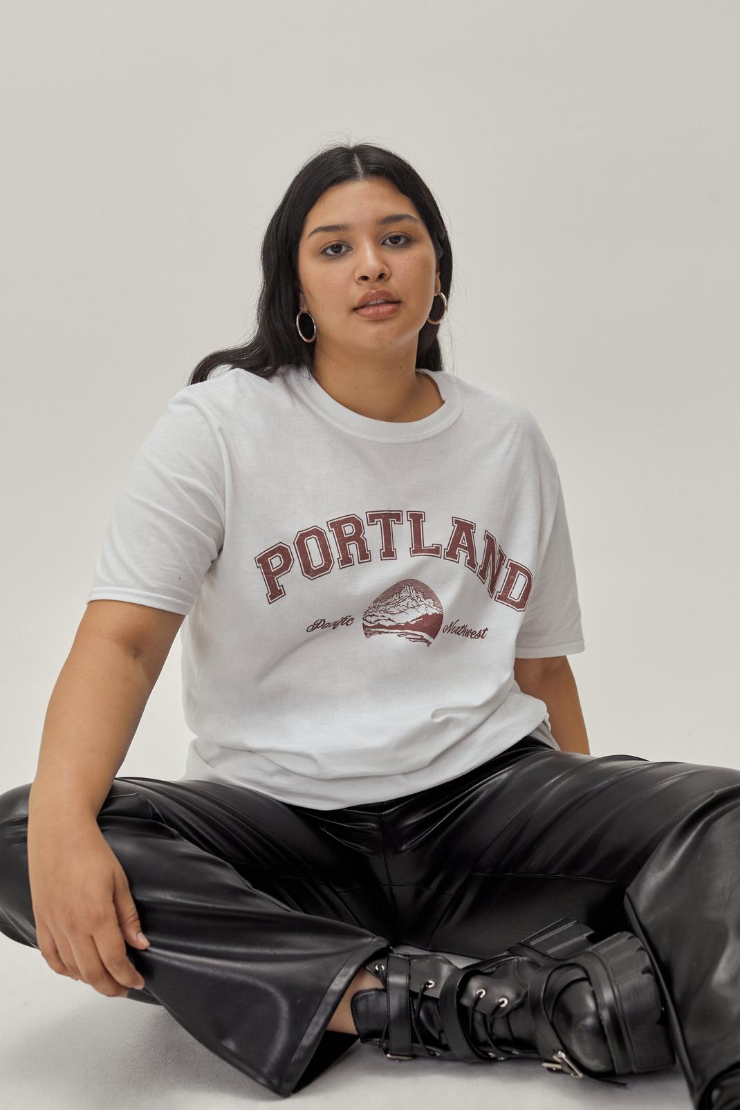 White Plus Size Portland T-shirt image number 1