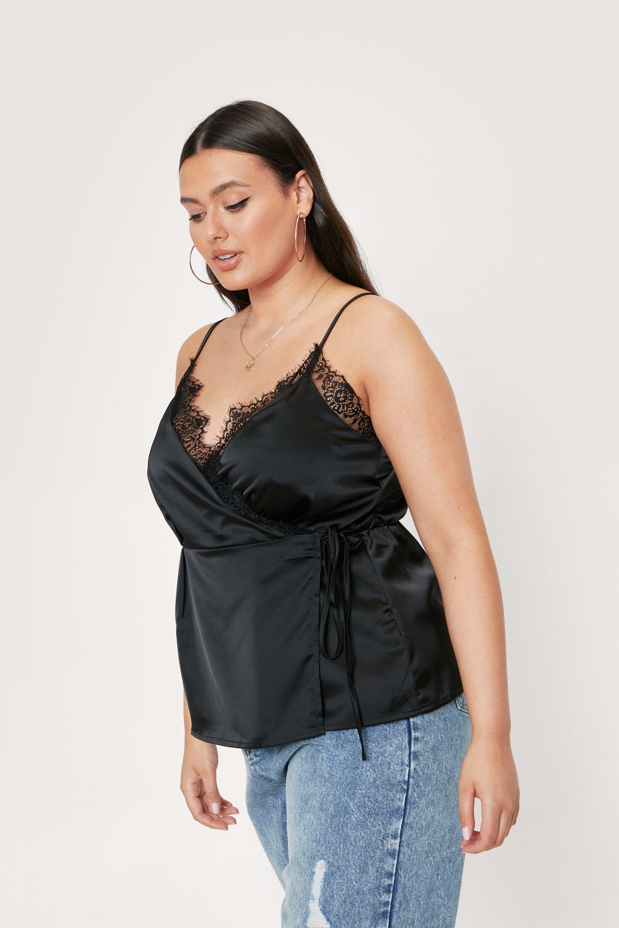 Plus Size Black Cami Top