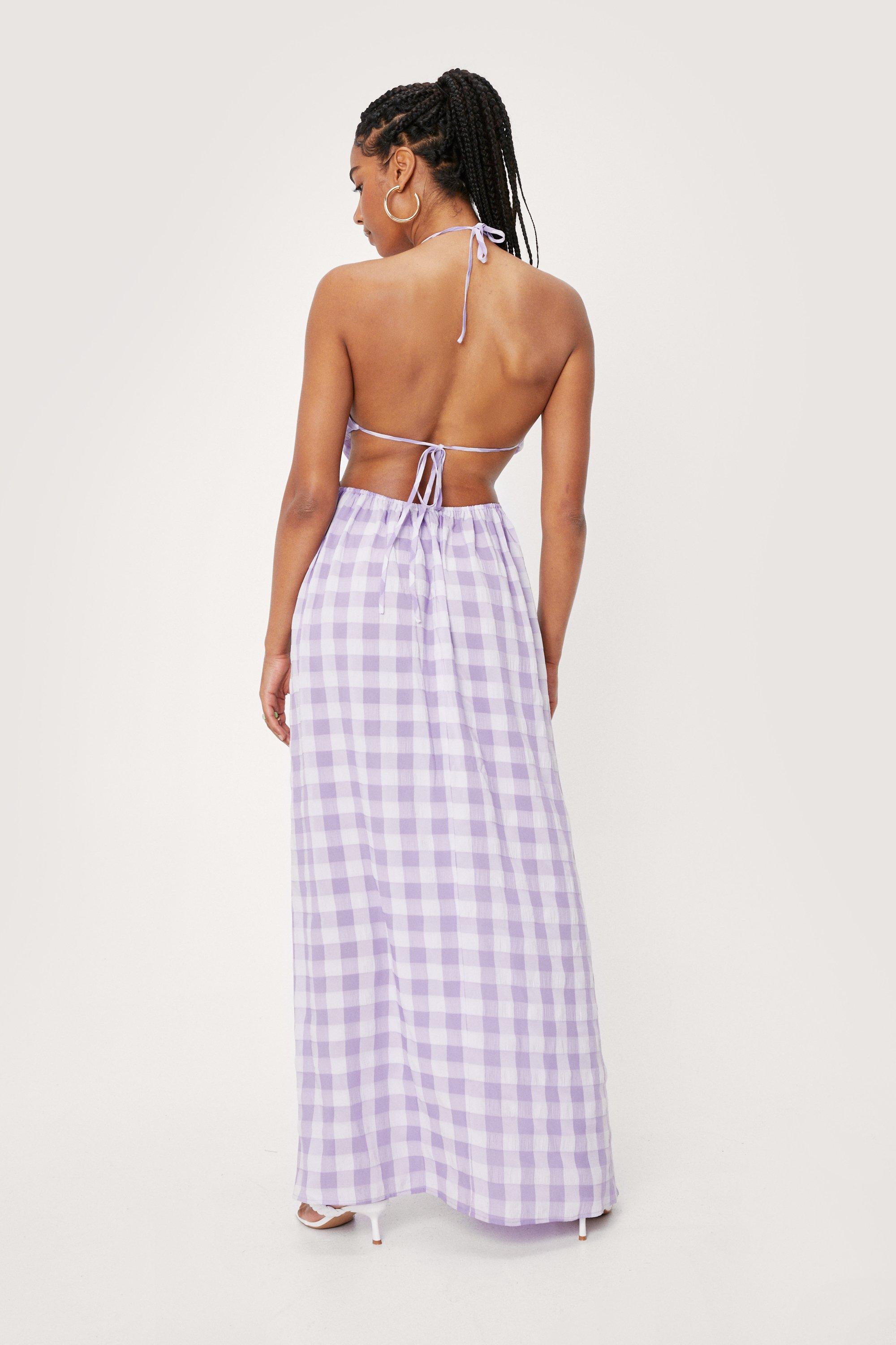 gingham dress nasty gal