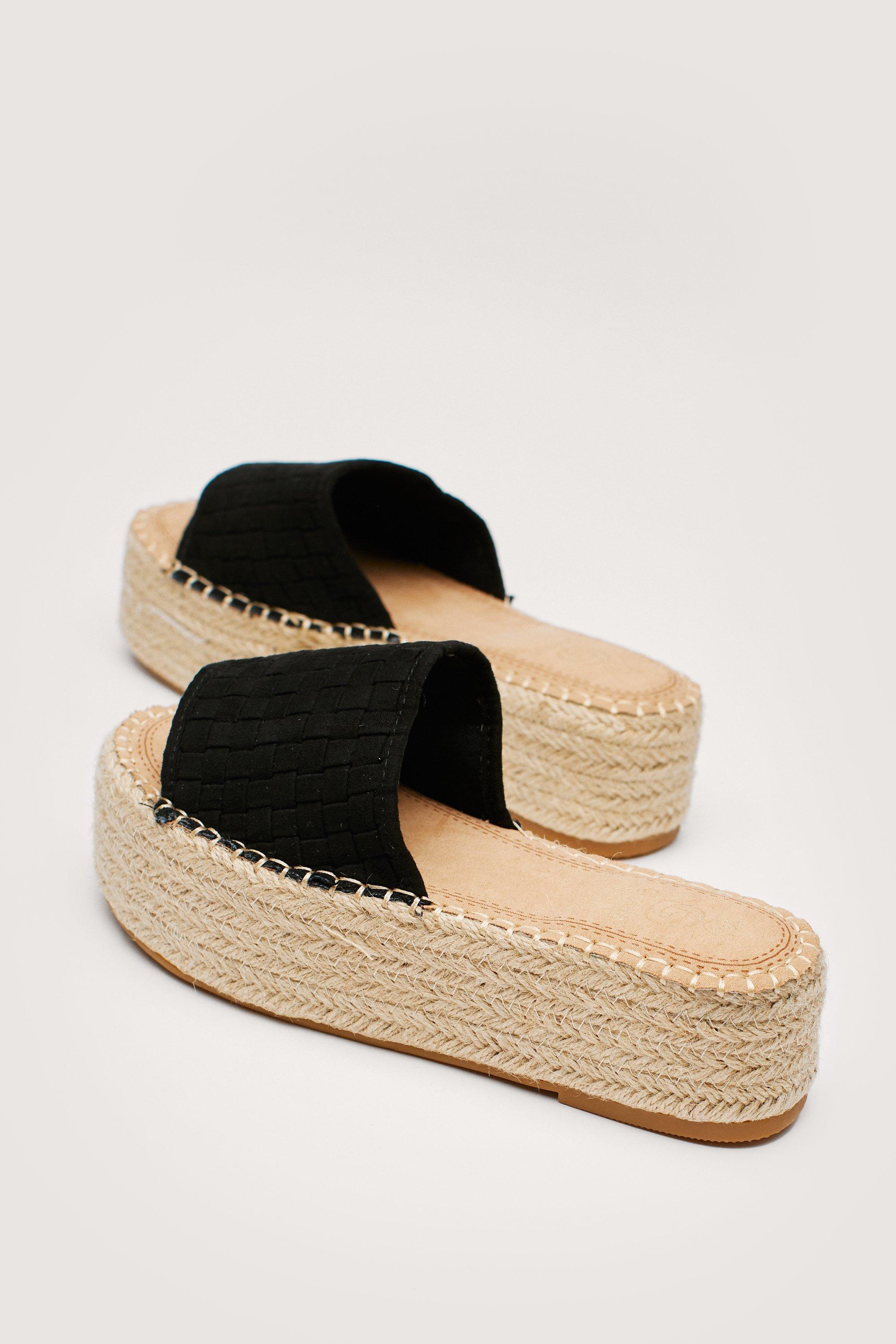 Mule store plateforme espadrille