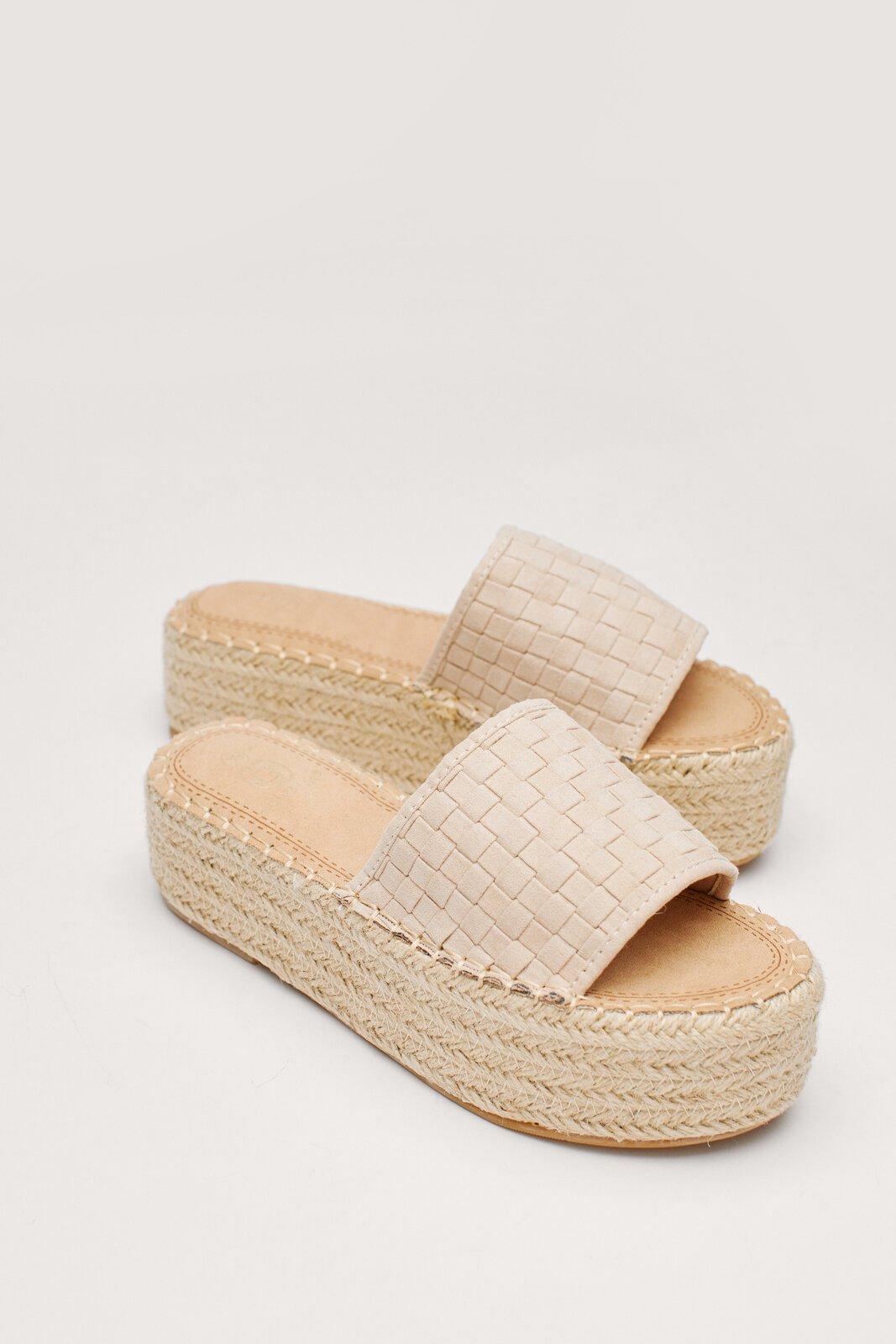 Mules discount espadrilles plateforme