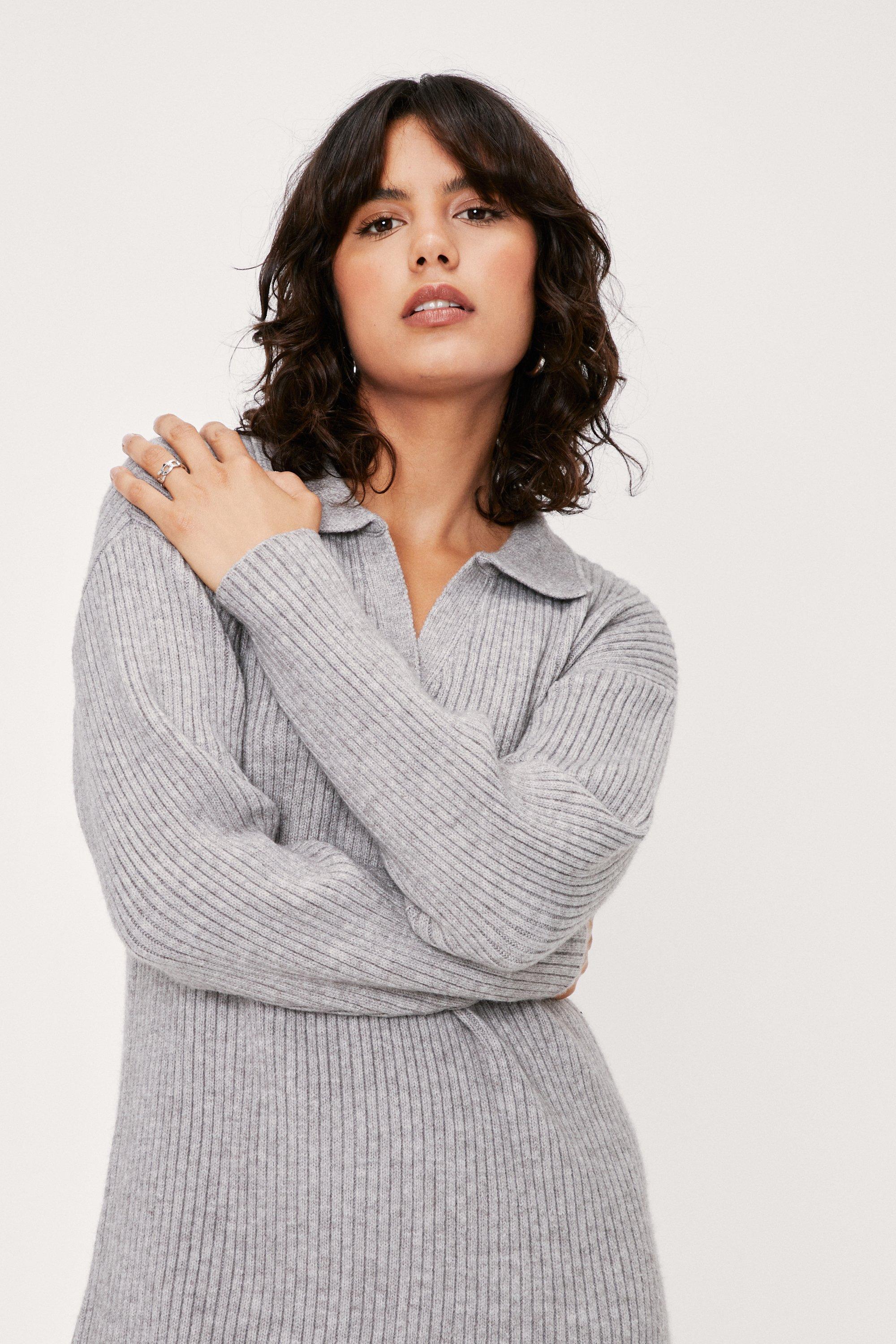 Collared store sweater dress