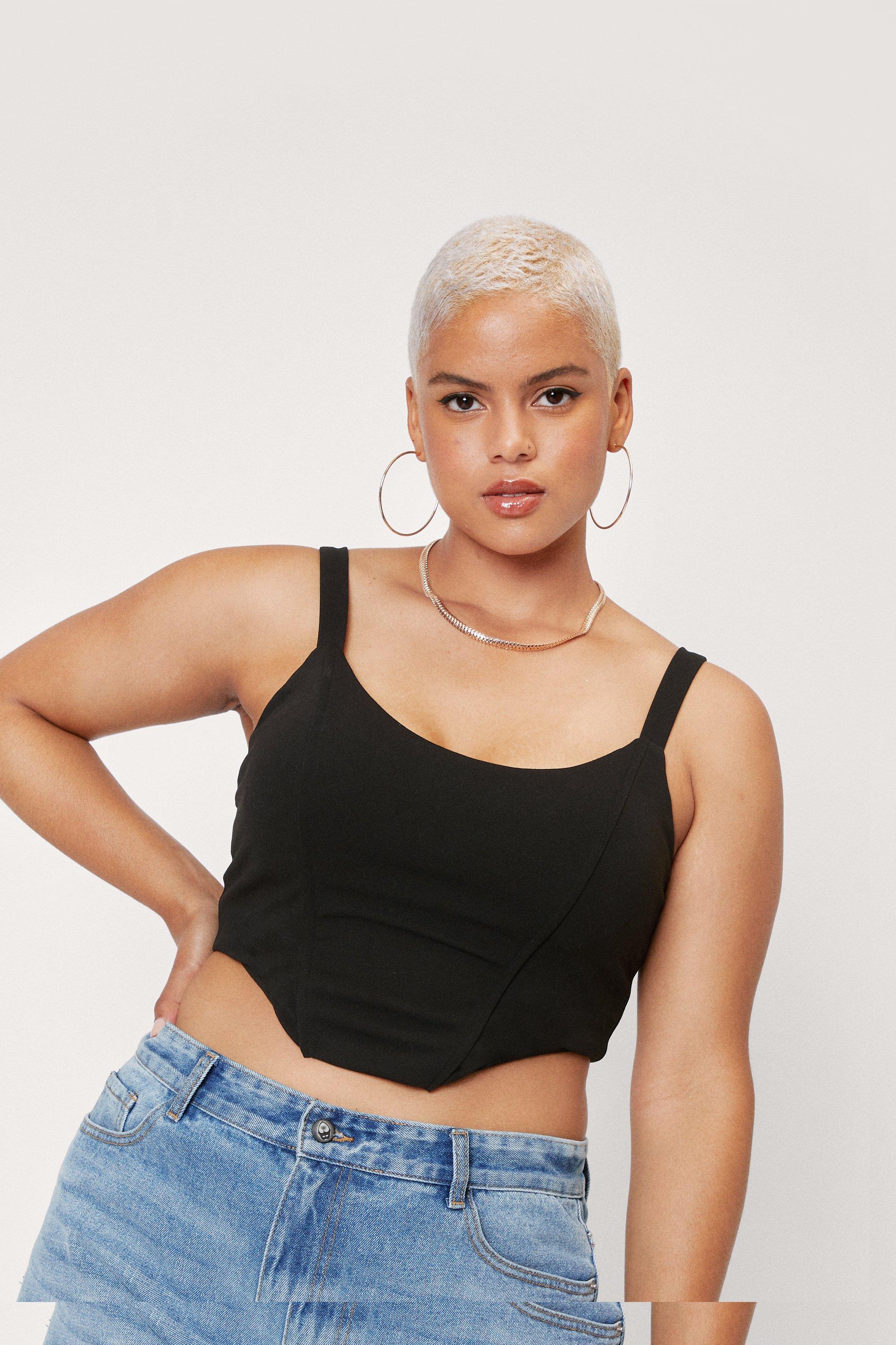 Plus size bustier store top