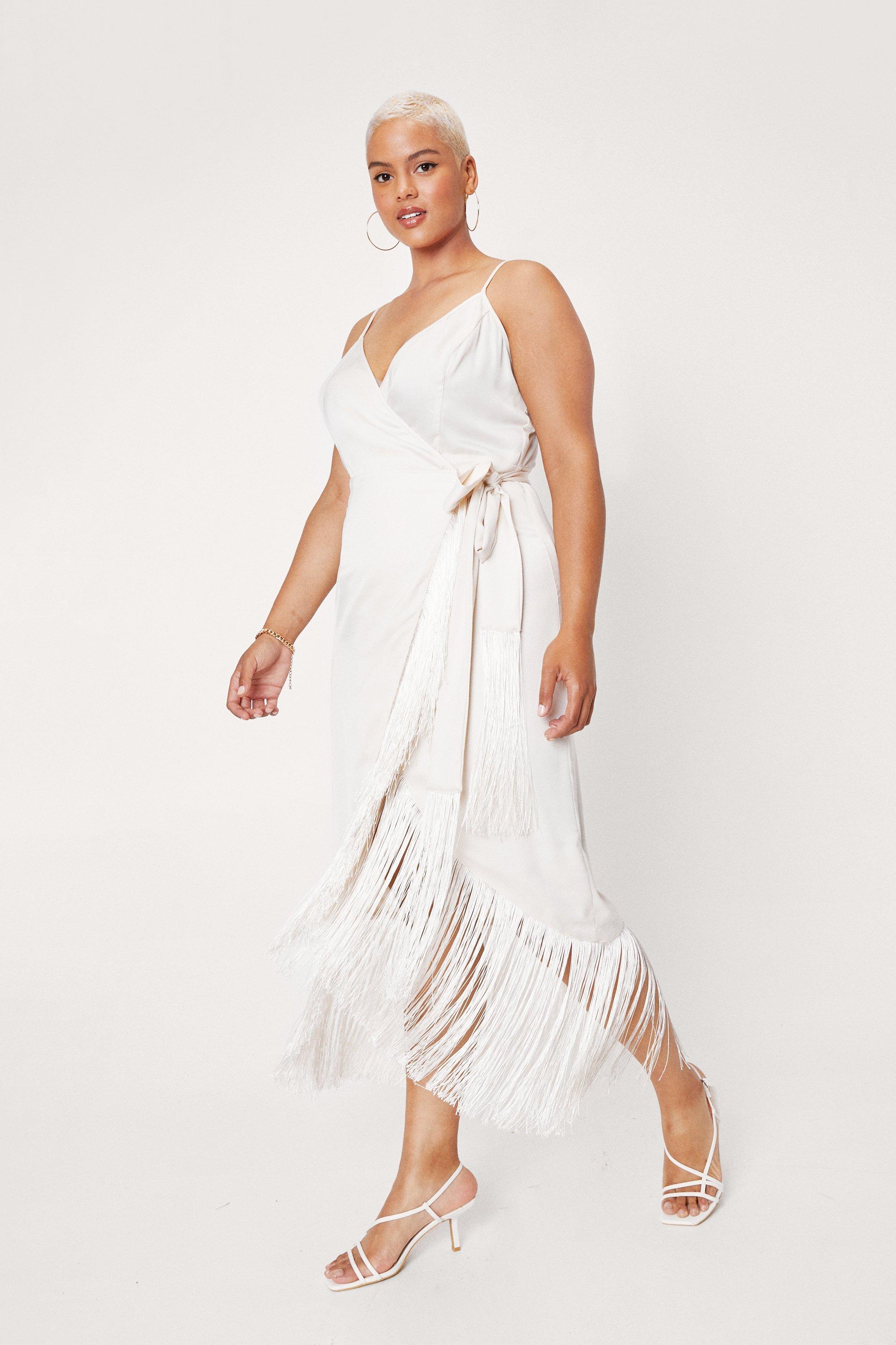 fringe dress plus size