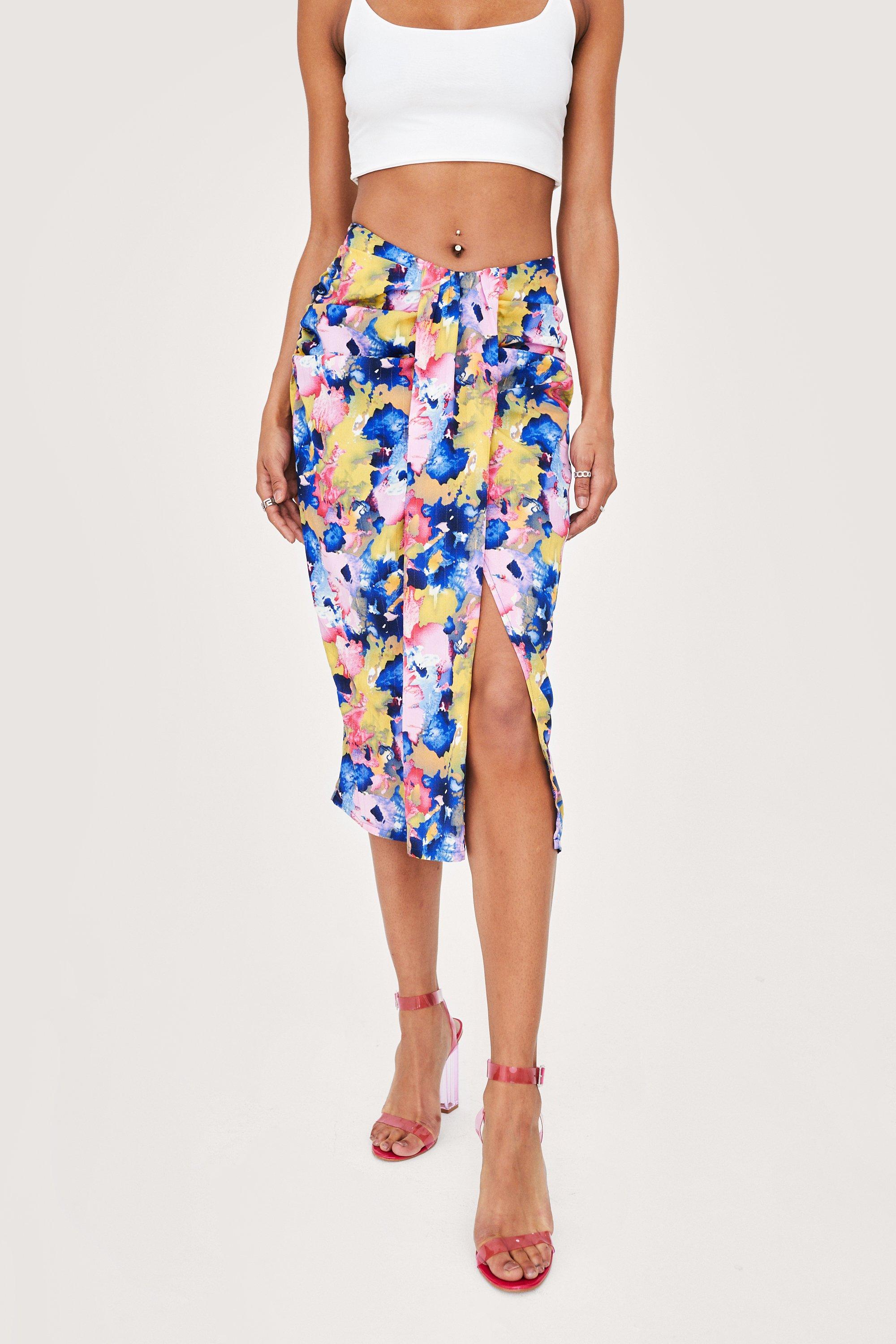 Midi pencil skirt outlet floral