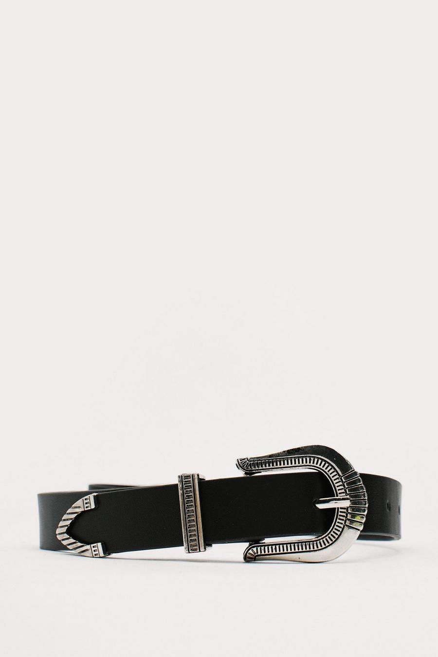 Faux Leather Retro Engraved Western Belt