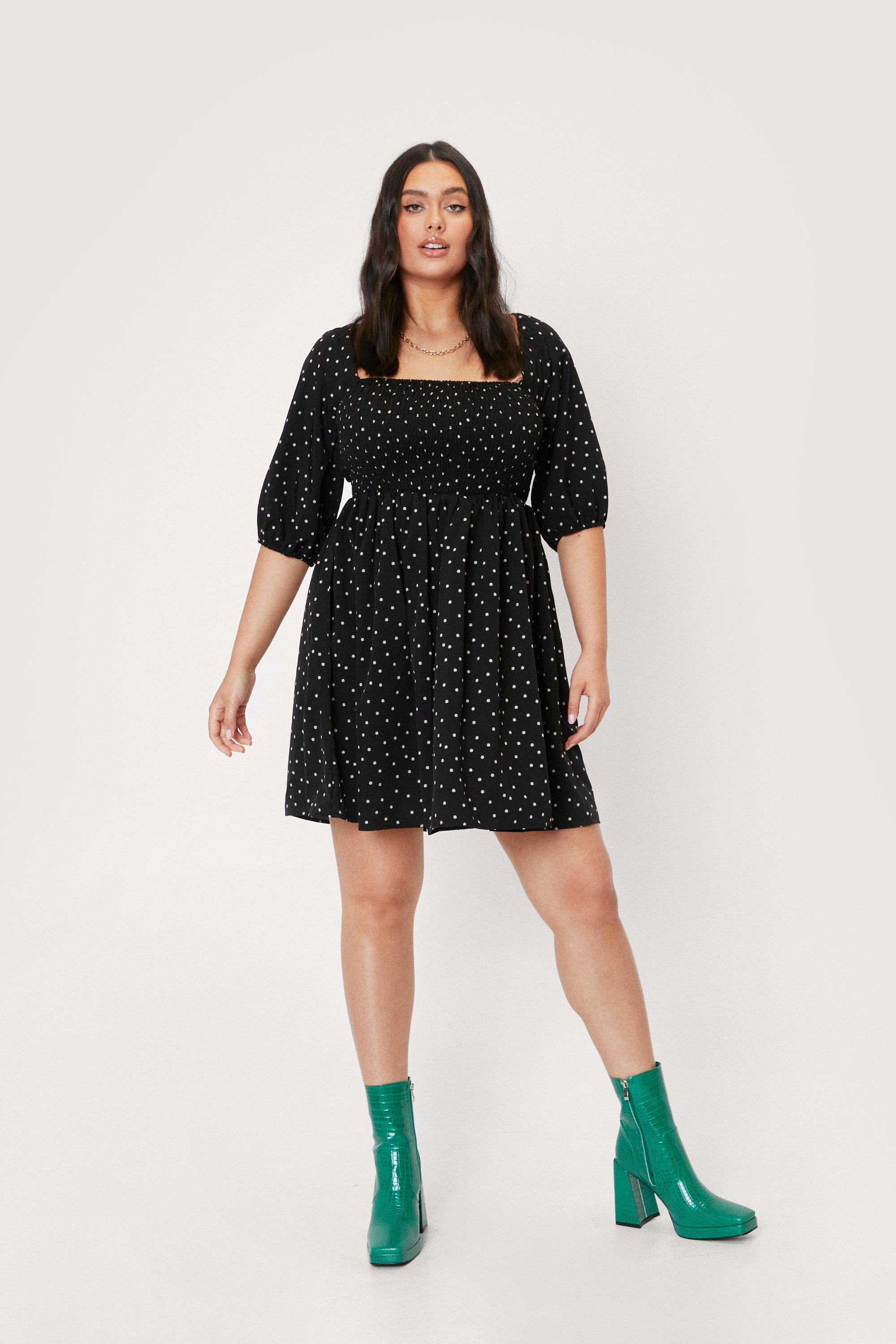 daisy print dress plus size