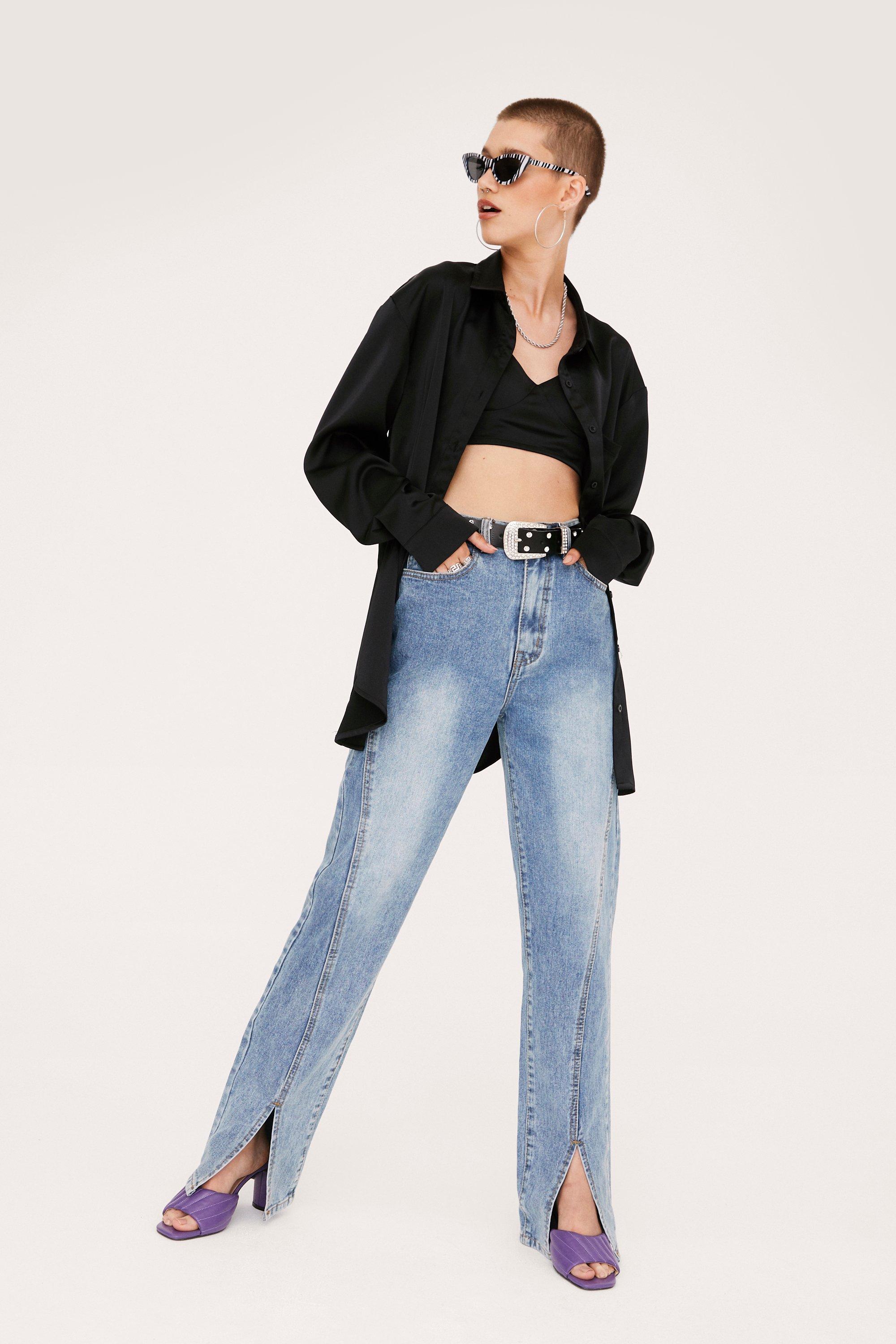 https://media.nastygal.com/i/nastygal/agg08878_black_xl_2/oversized-satin-shirt-and-bralette-set