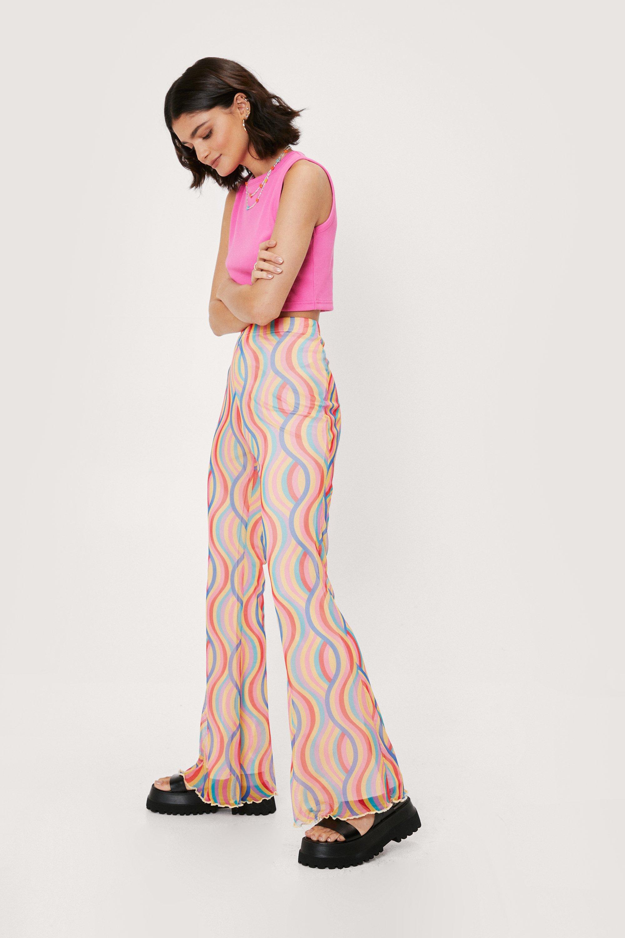 Rainbow bell hot sale bottom pants