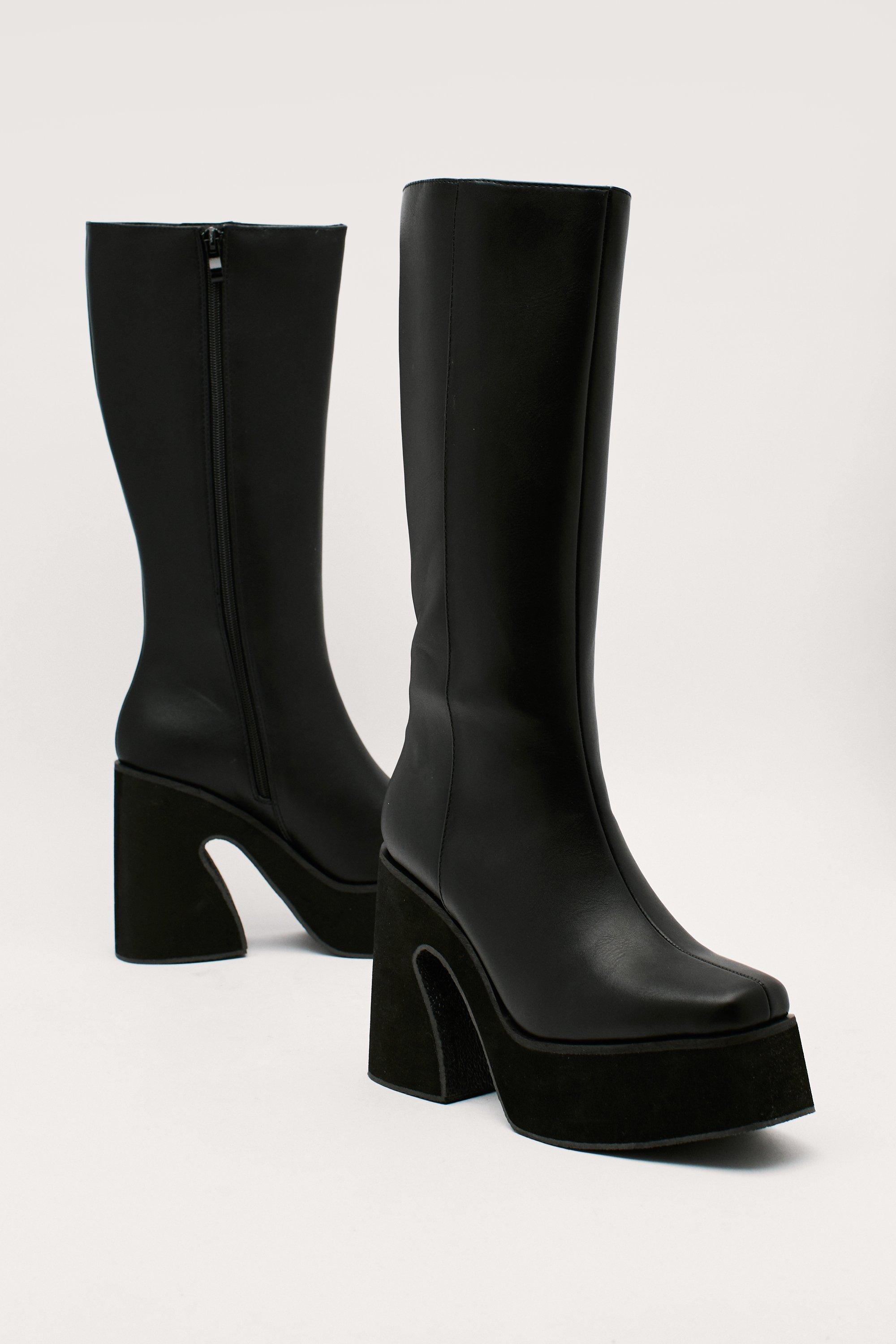 Nasty gal shop platform boots