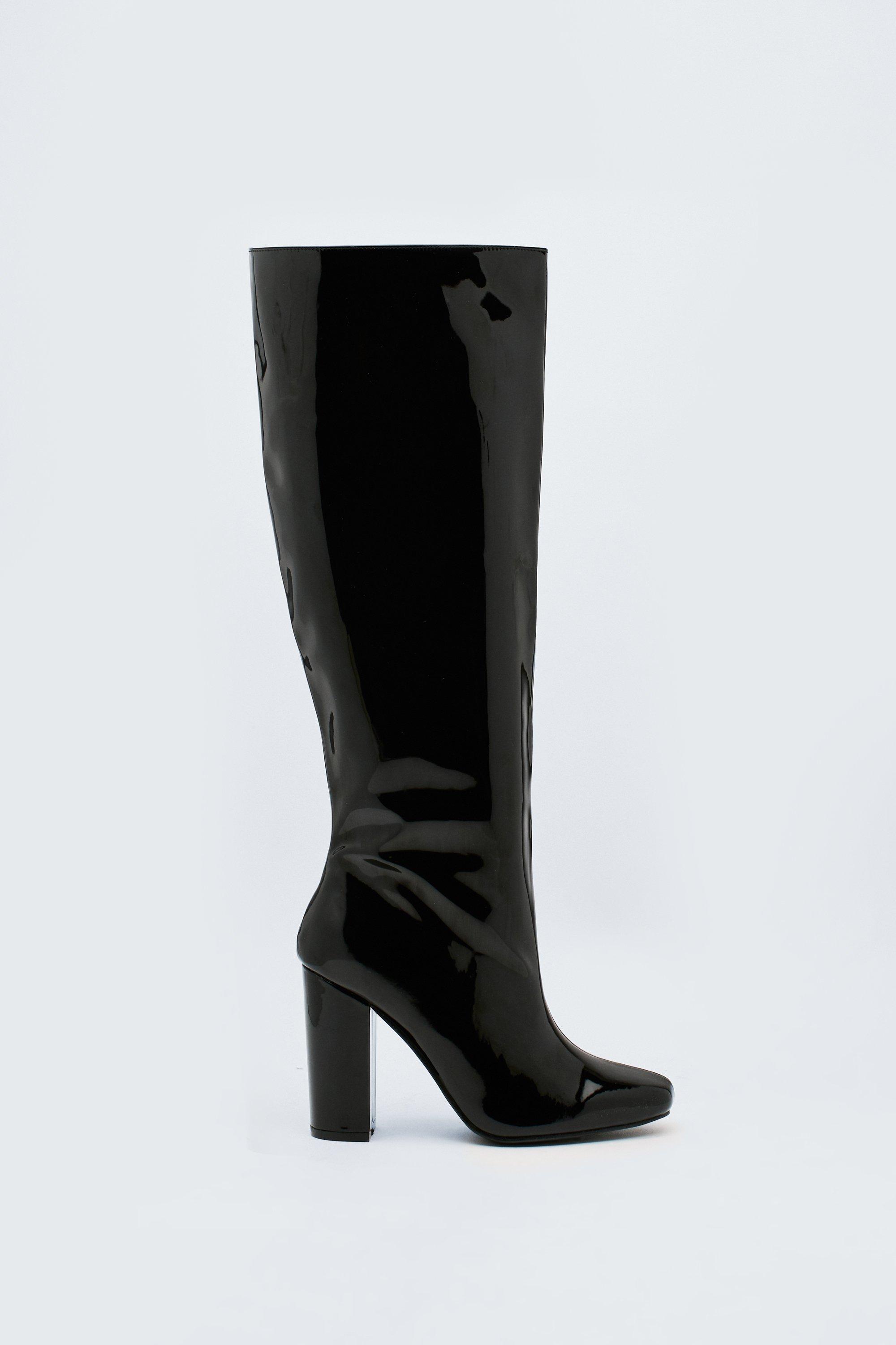 Wide fit hot sale stiletto boots