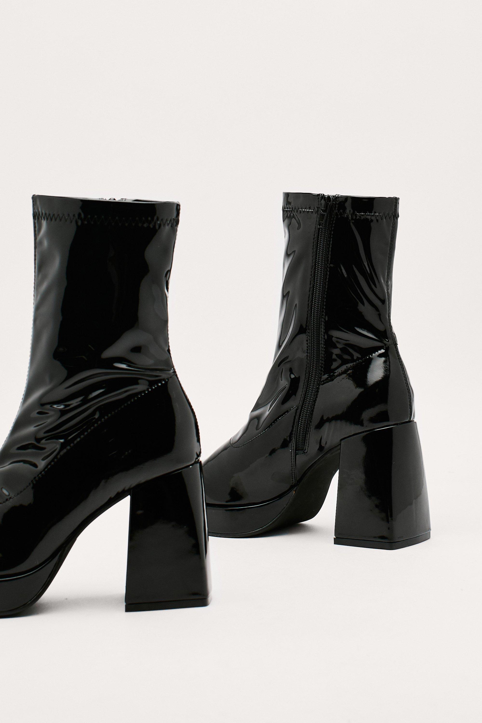 Stretch discount platform boots