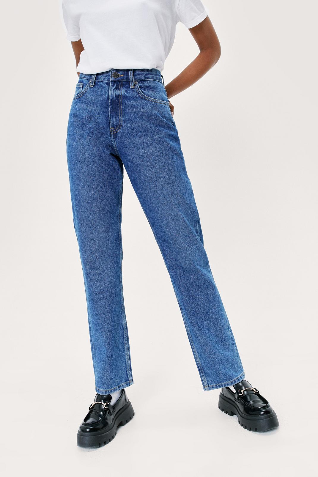 391 Organic High Rise Classic Straight Jeans image number 2