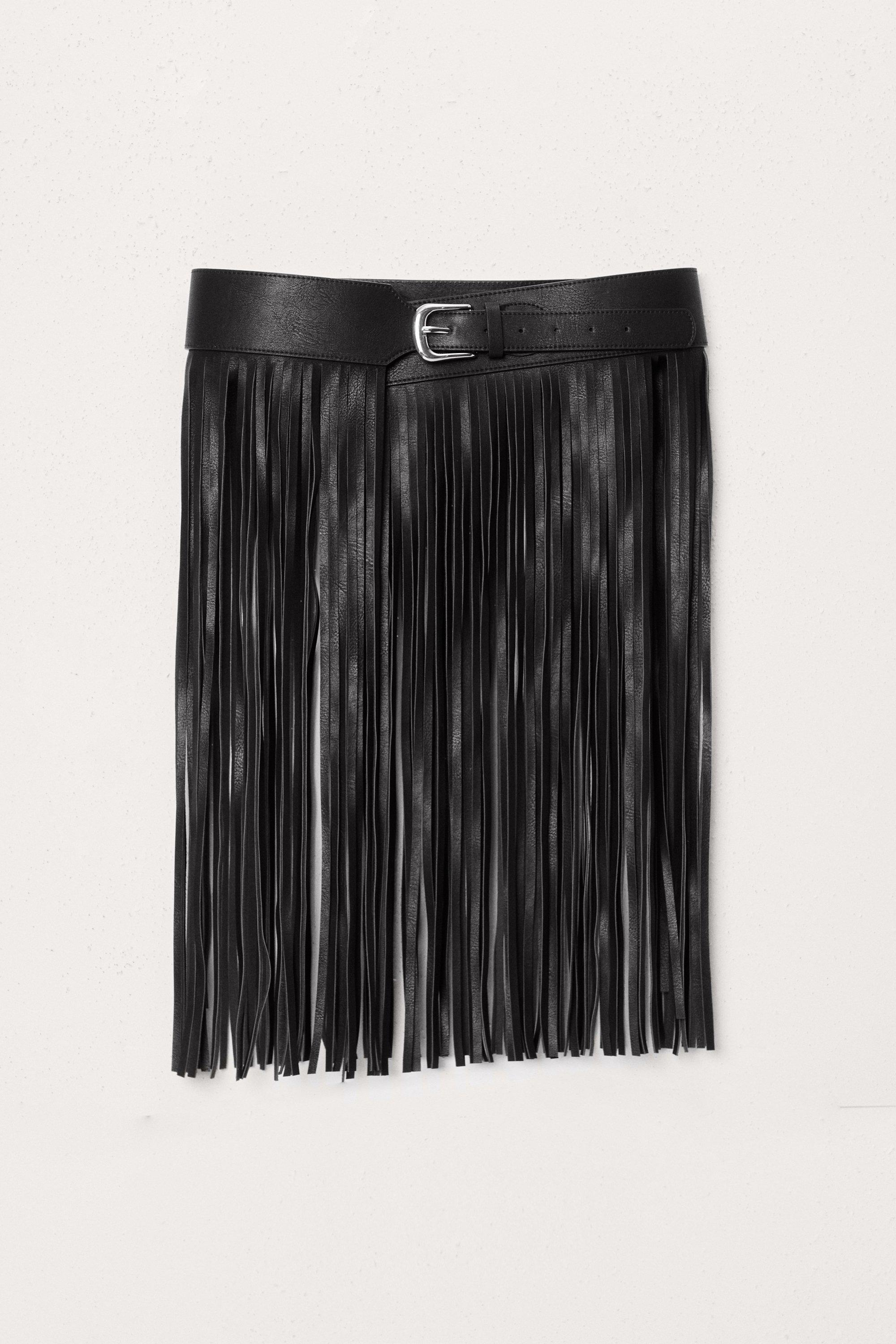 Fringe skirt belt uk best sale