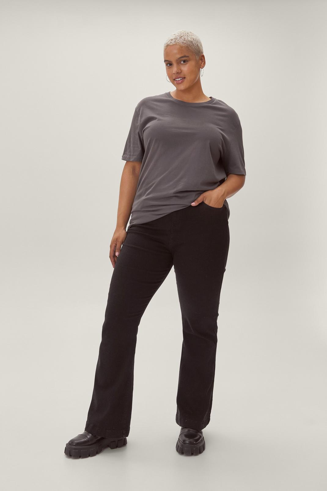 105 Plus Size Recycled Denim Flared Jeans image number 1