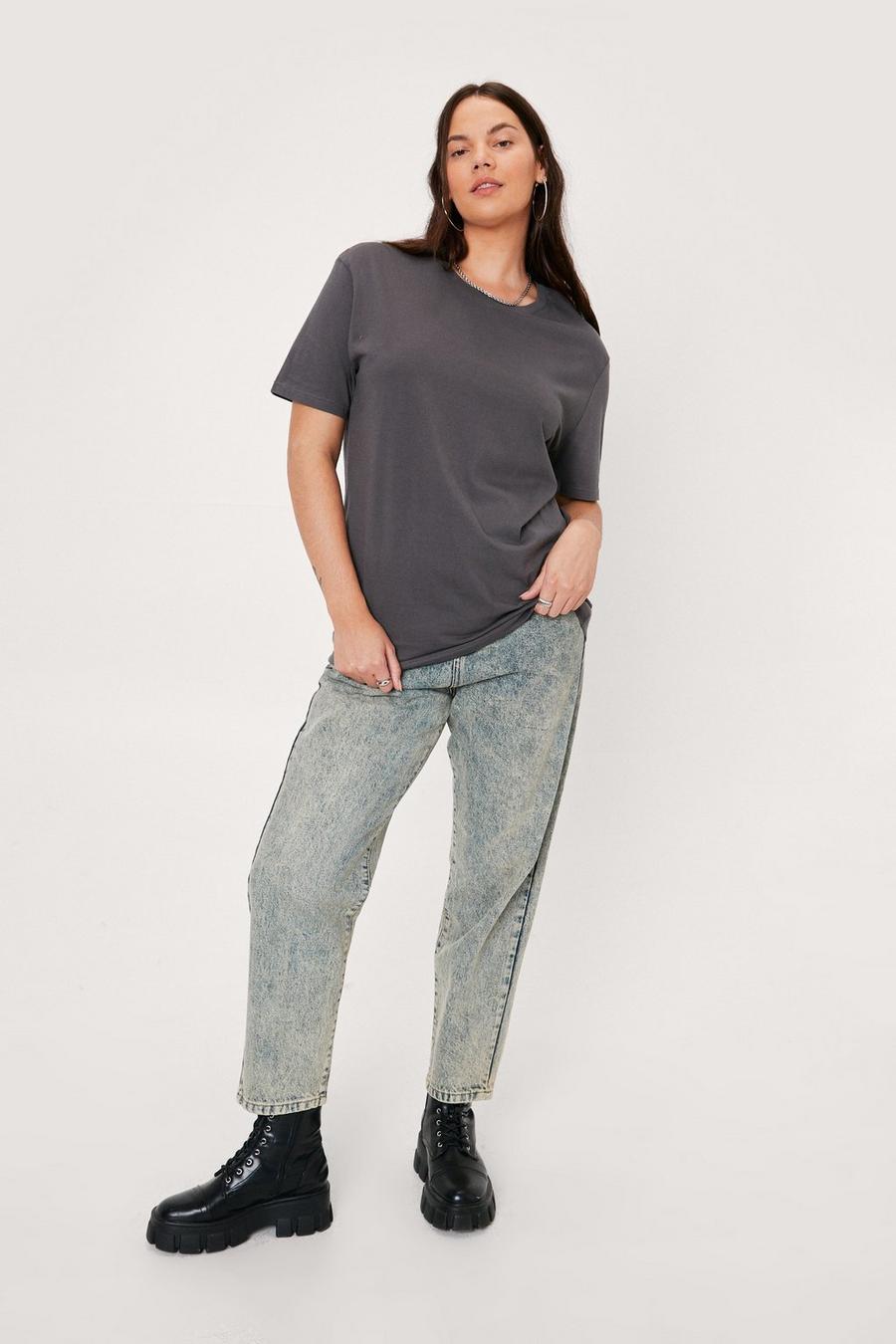 Plus Size Organic Denim Mom Jeans