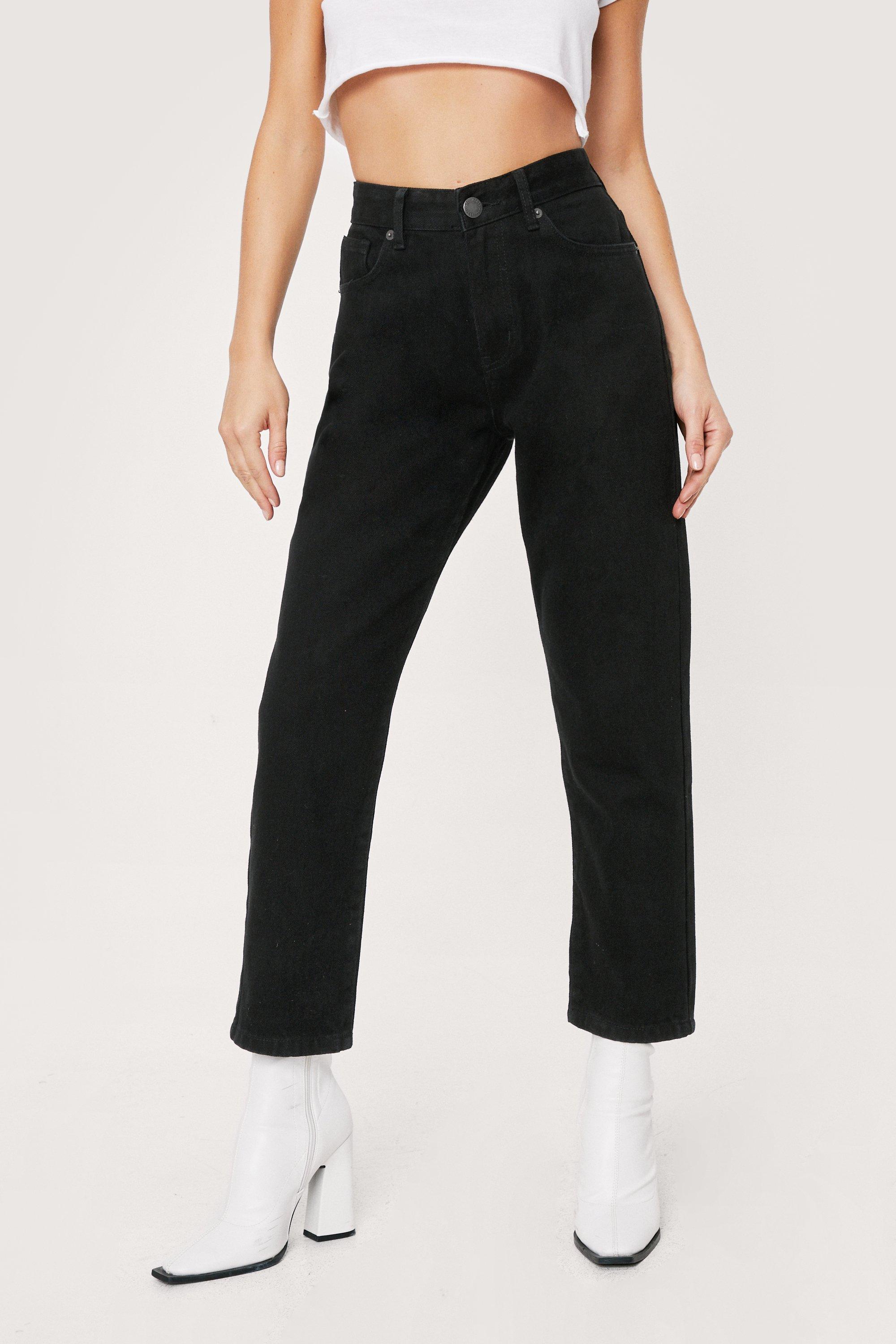 Petite black mom store jeans