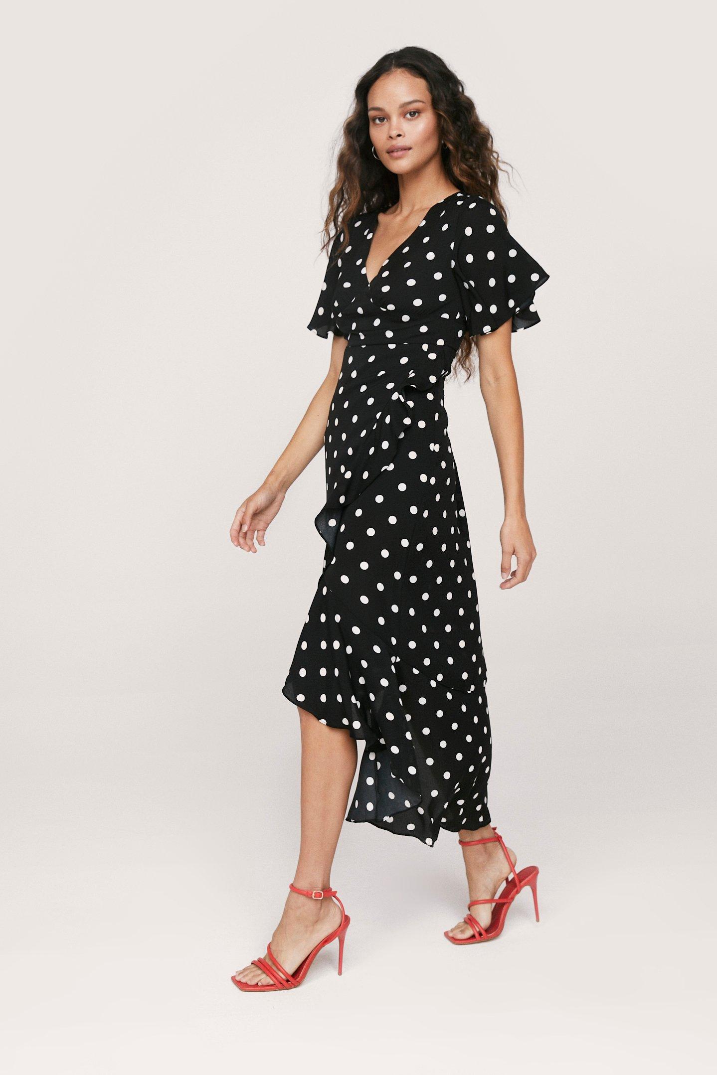 polka dot dress nasty gal