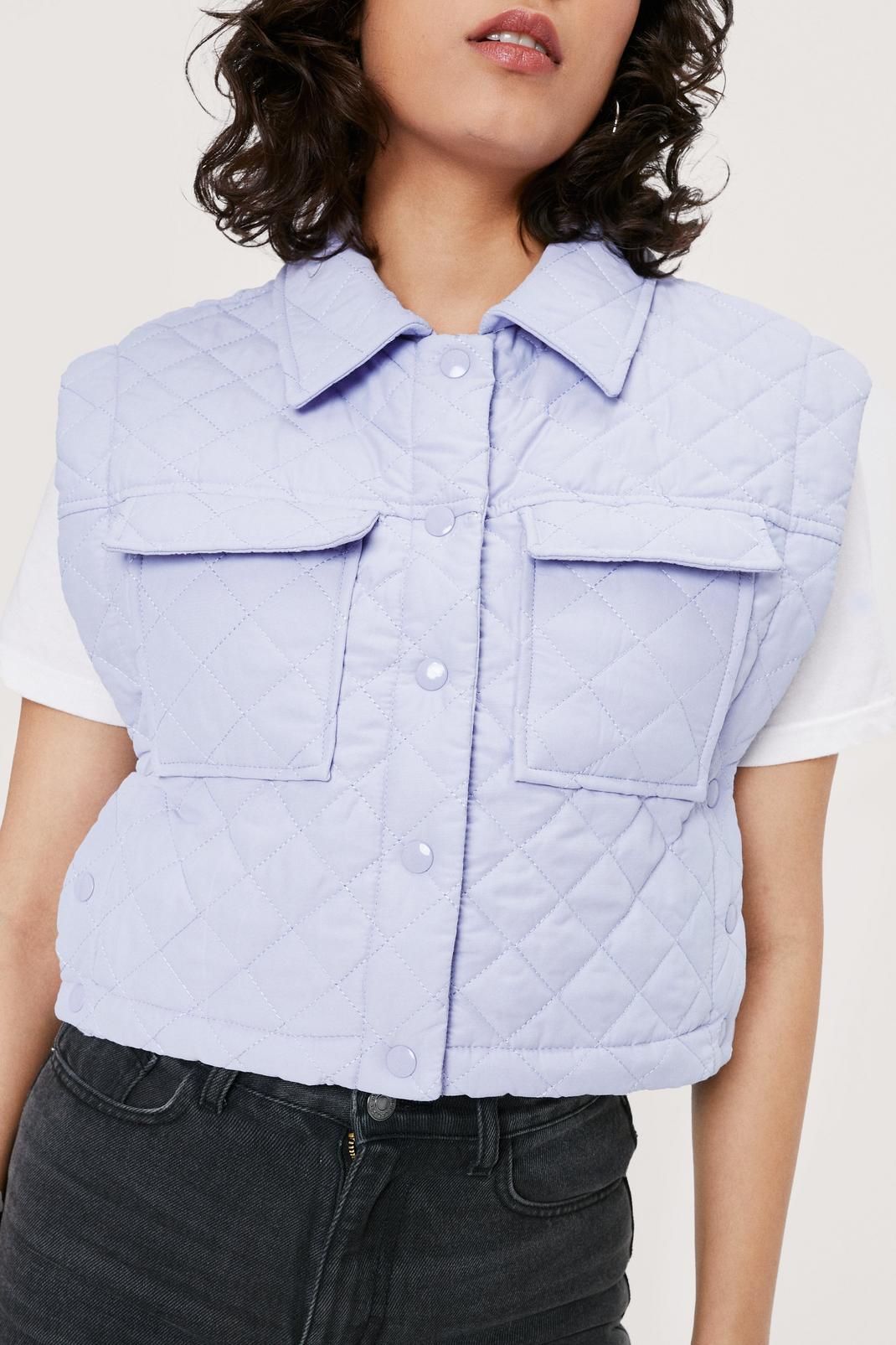 137 Quilted Cropped Button Down Gilet image number 2