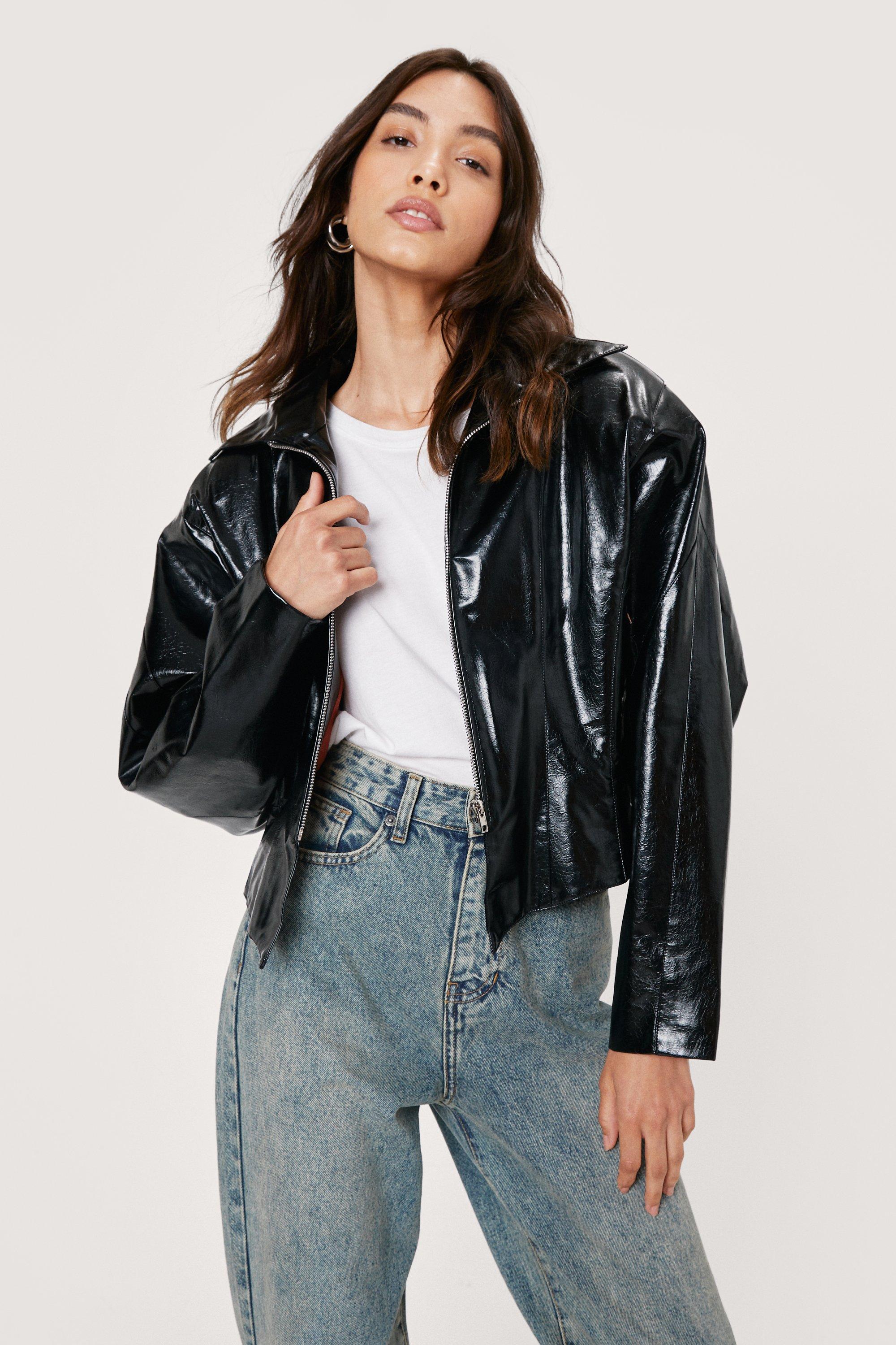 nasty gal vegan leather jacket