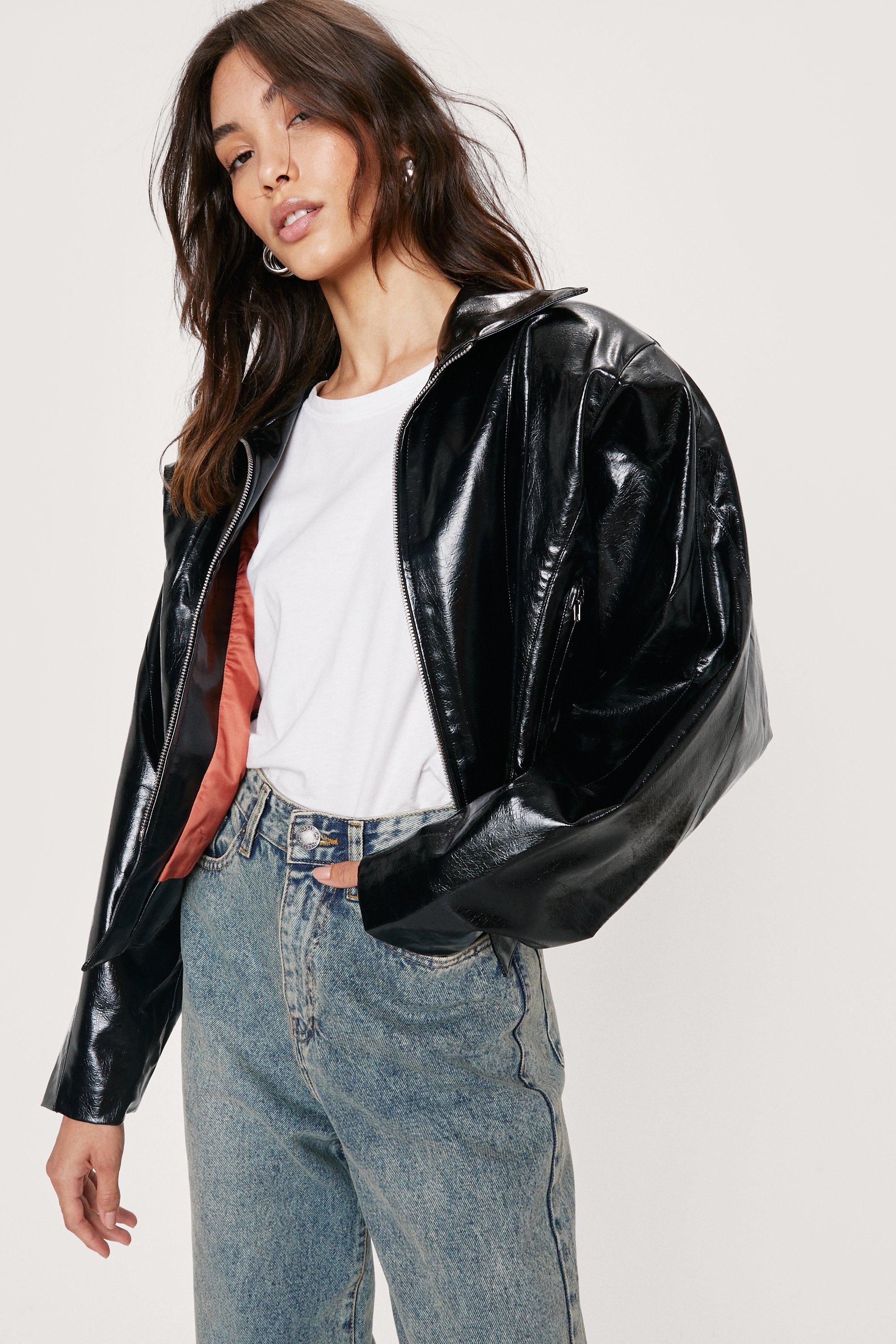 nasty gal vegan leather jacket