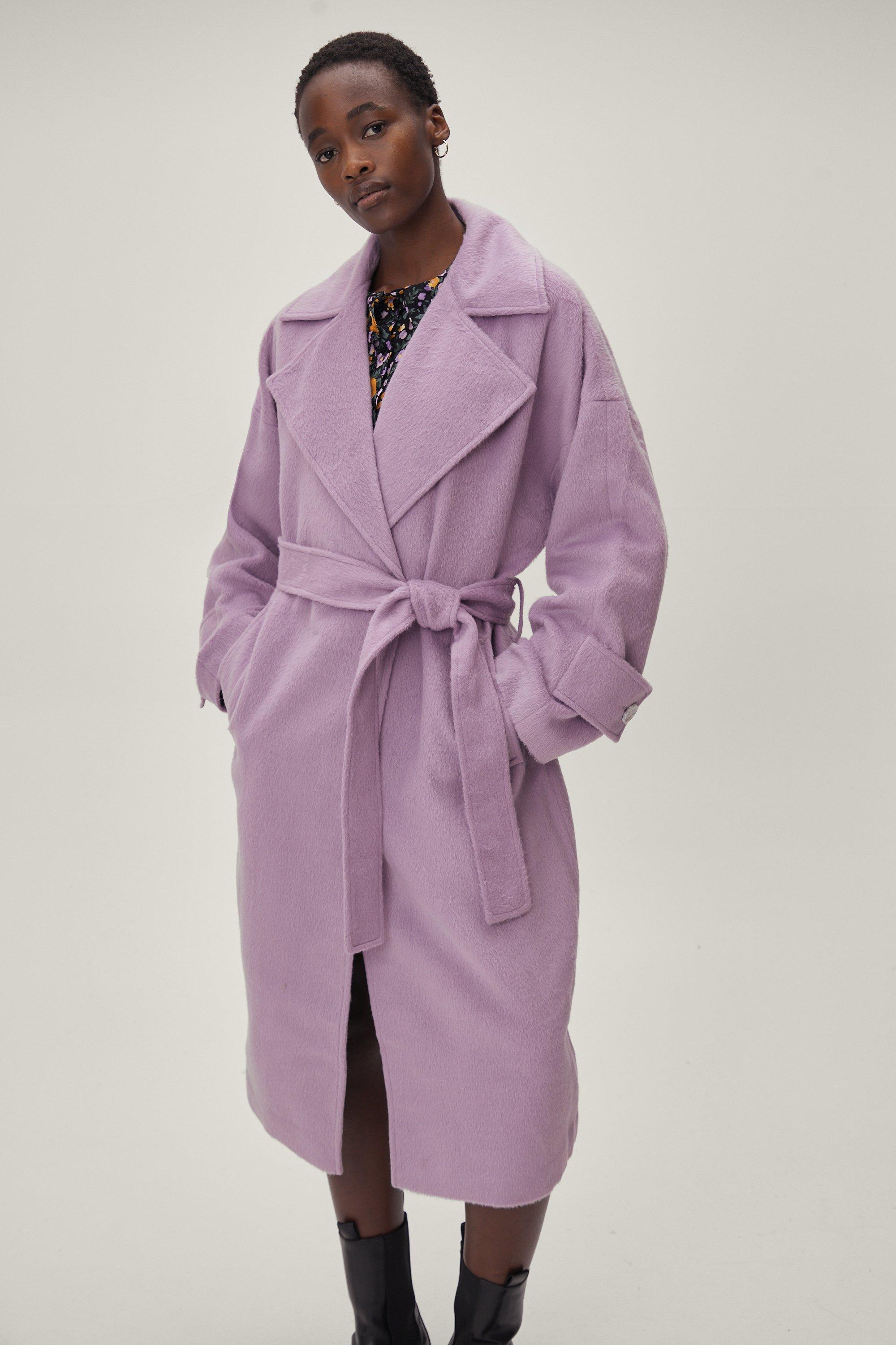 longline belted coat