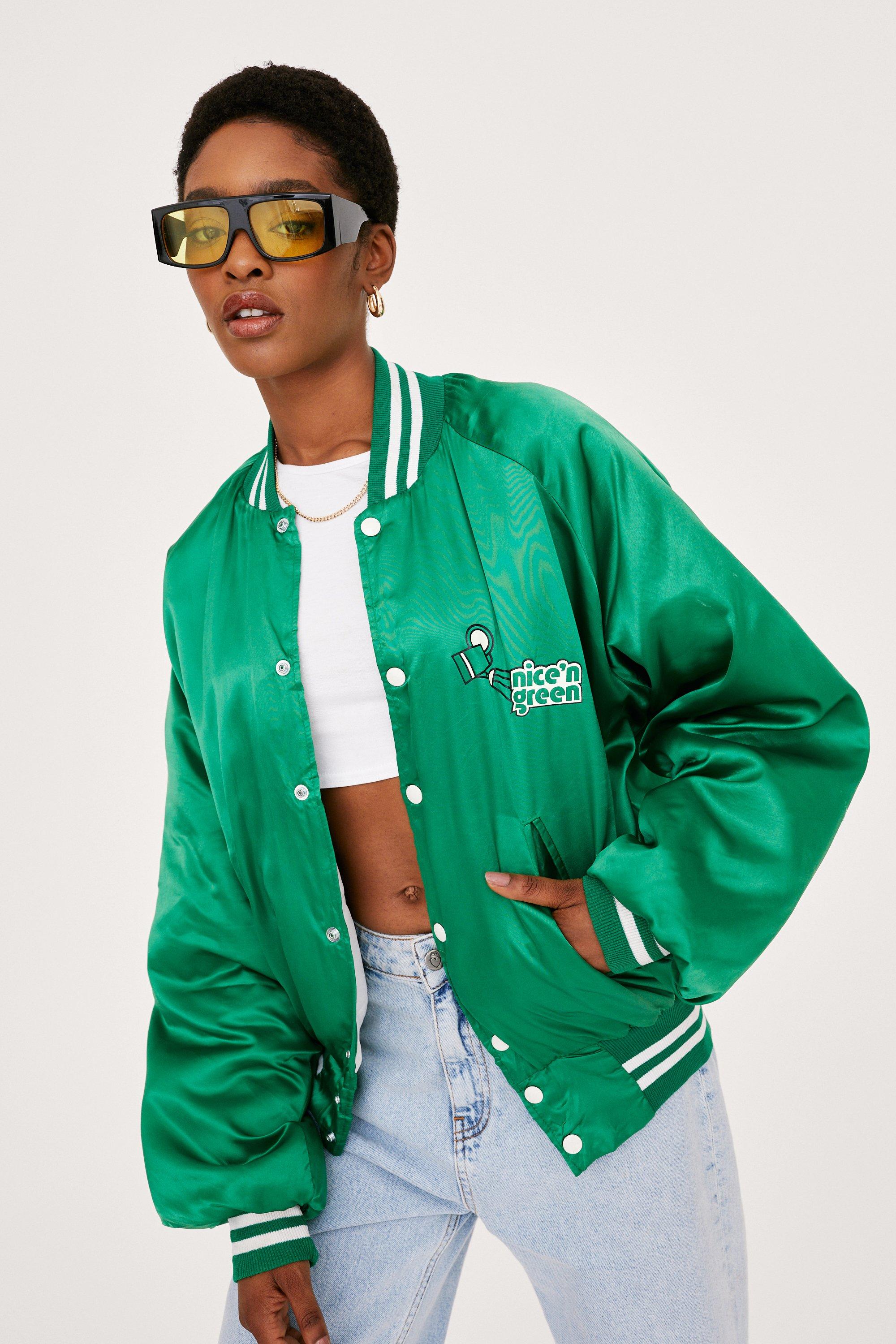 Vintage sports bomber clearance jacket