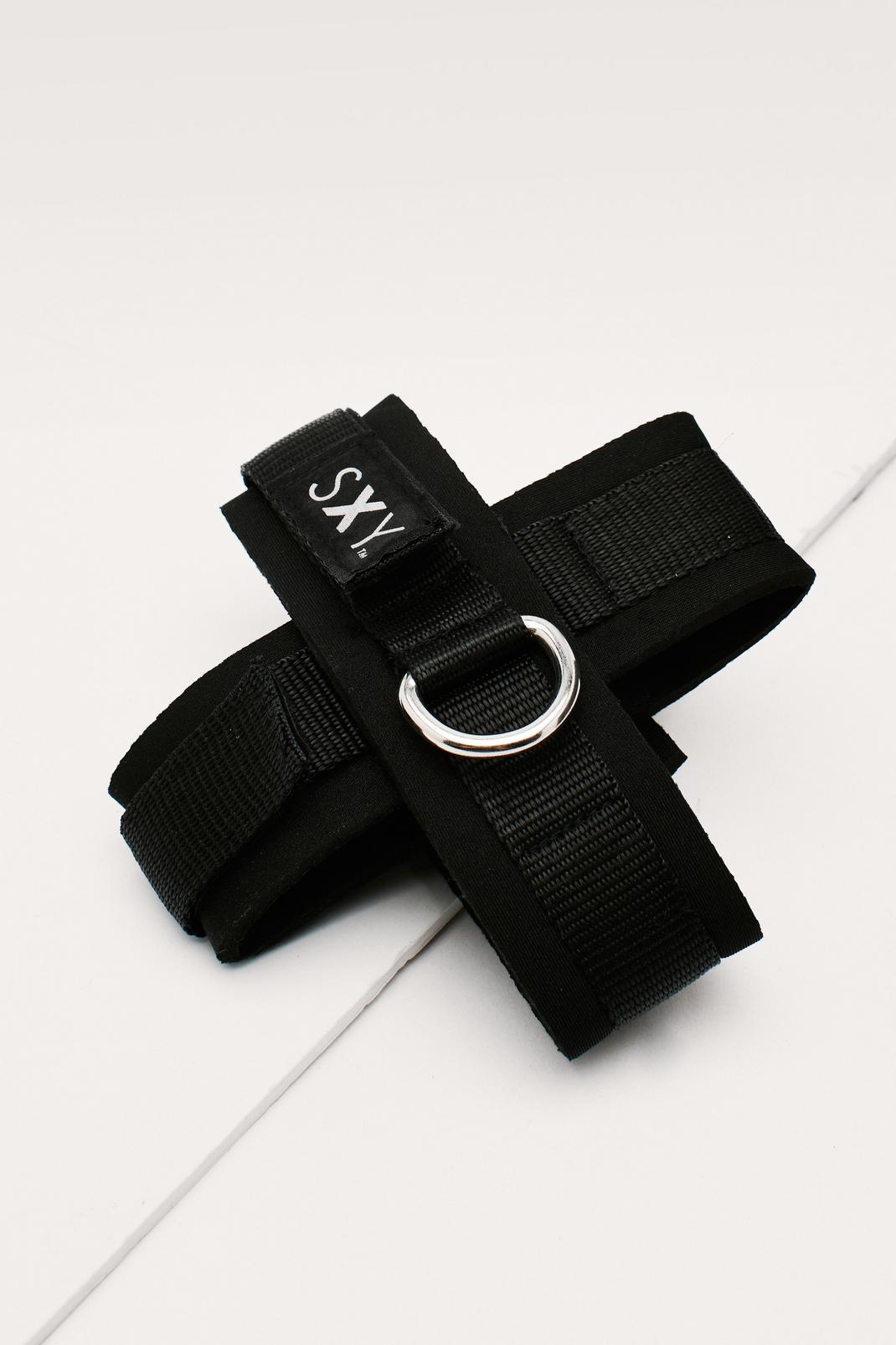 Black Sxy Deluxe Cross Handcuffs image number 1