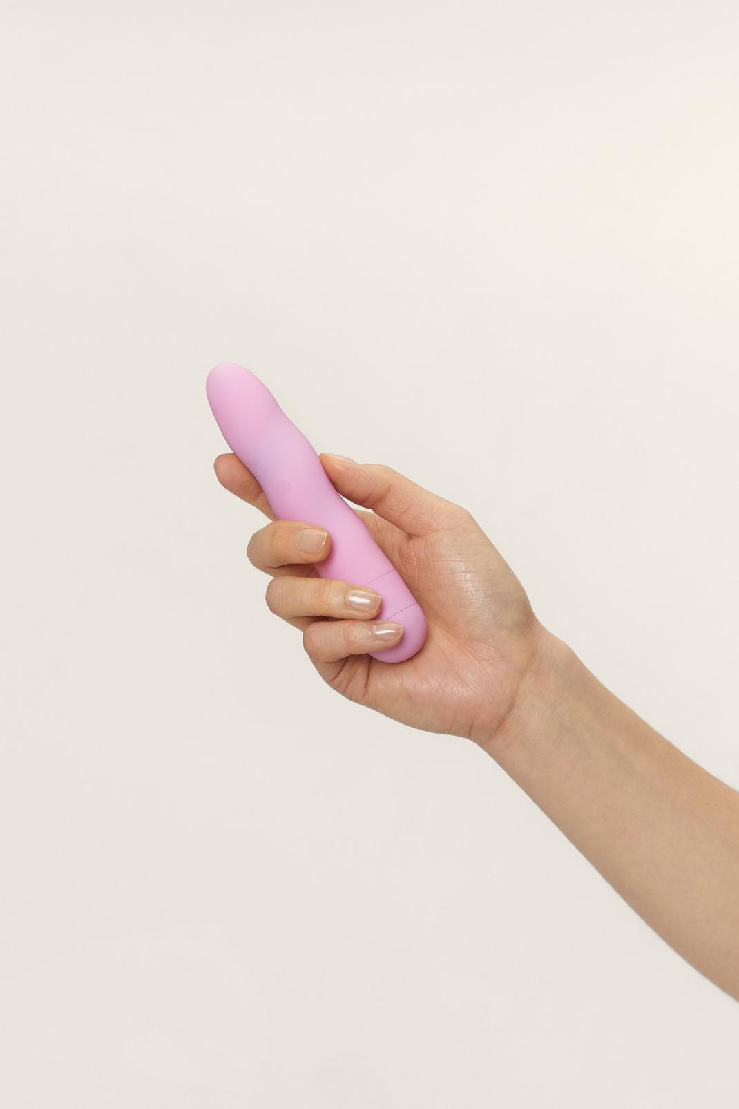 Pink Silicone Twist Control Ribbed Vibrator image number 1