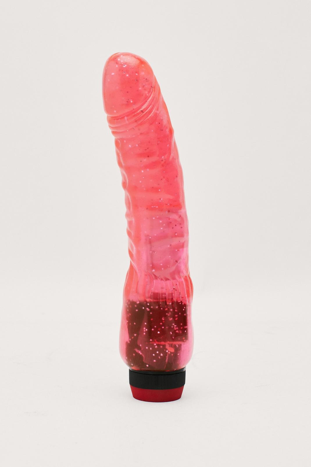 Pink Textured Realistic Curved Vibrator image number 1
