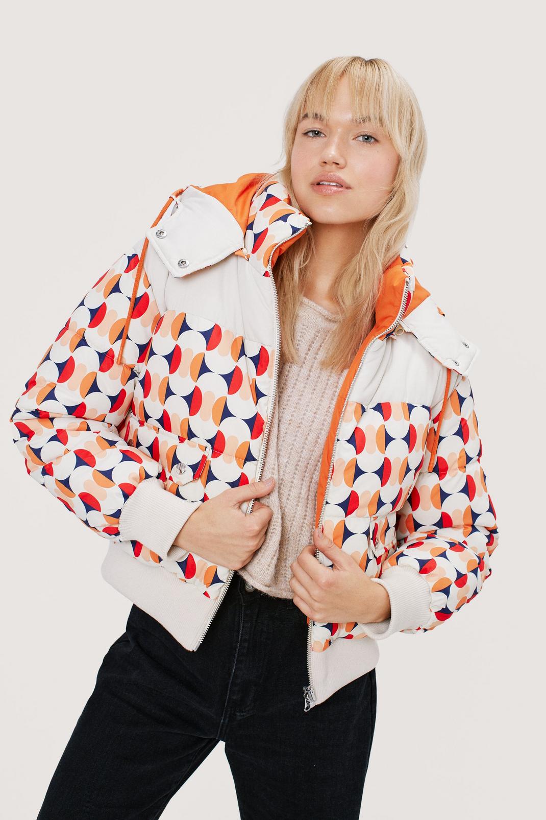 152 Recycled Retro Print Reversible Jacket image number 1